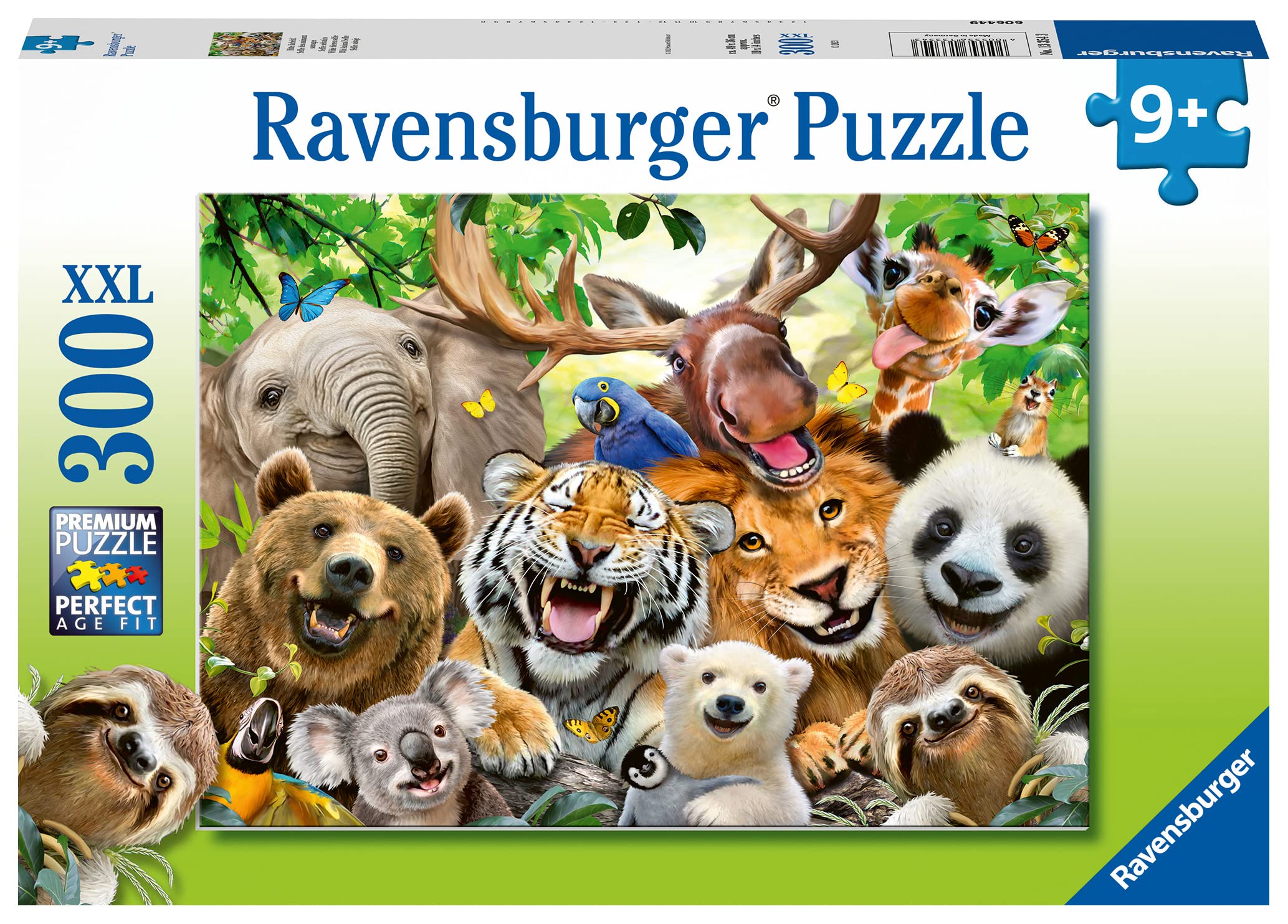 Ravensburger Exotic Animals Selfie Jigsaw Puzzle - 300 XXL Pieces | Ages 9+ | 49x36 cm 1