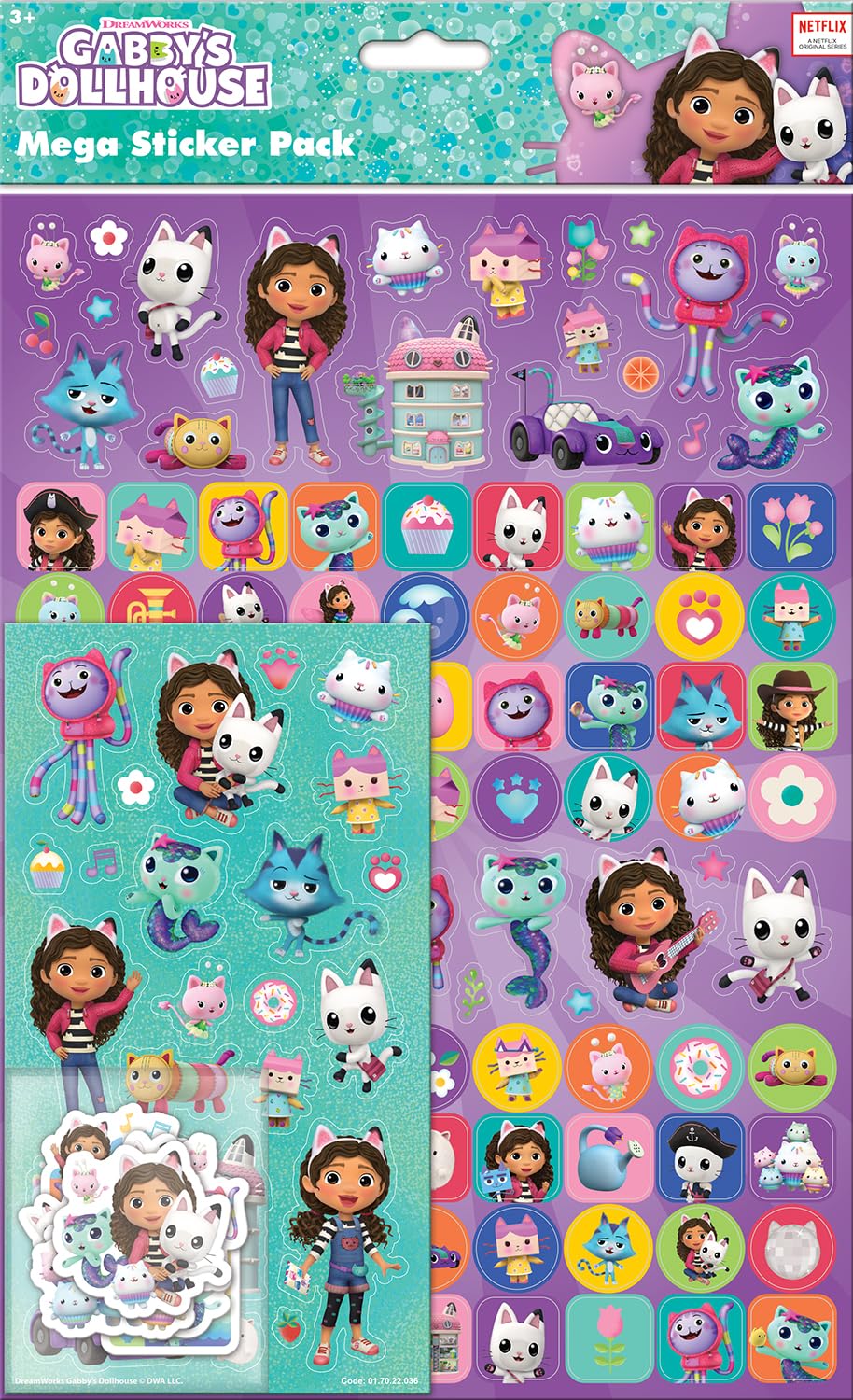 Paper Projects - Gabby's Dollhouse Mega Sticker Pack 01.70.22.036