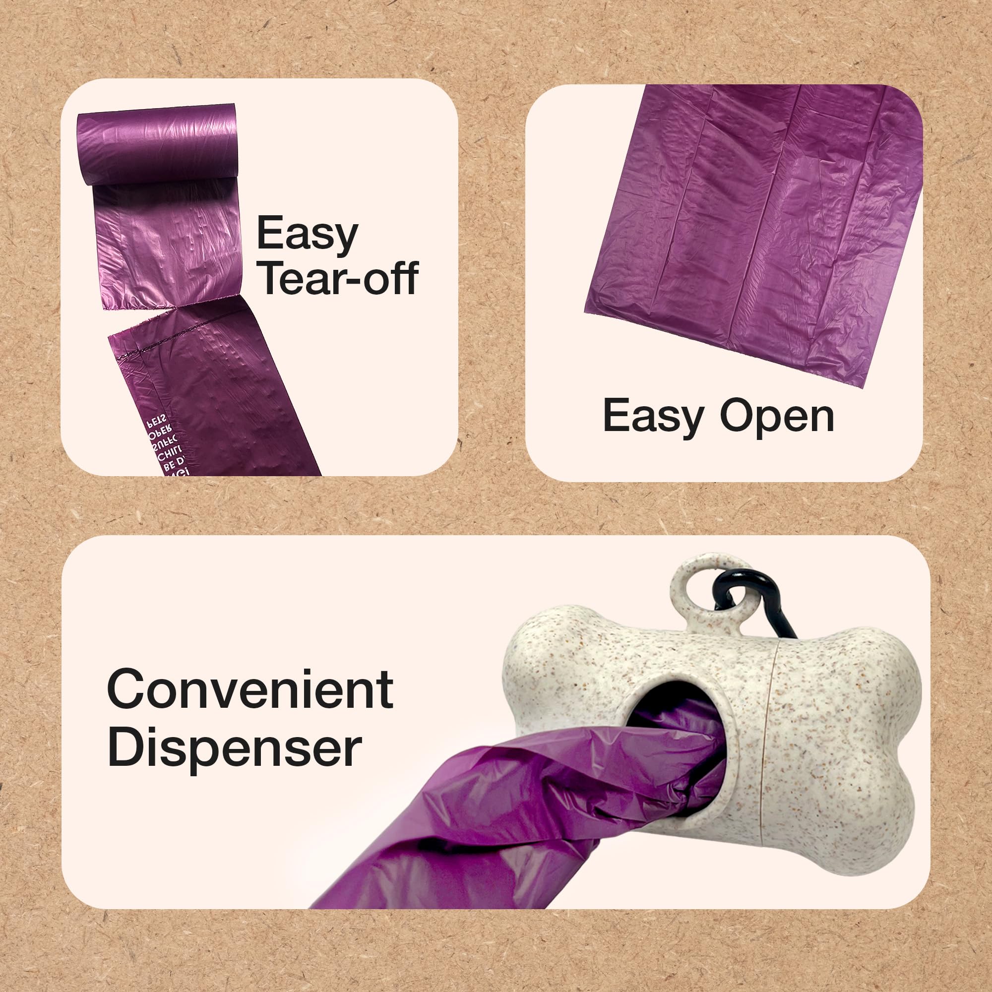 Petface Compostable Dog Poop Bag Dispenser with 20 Bags 5