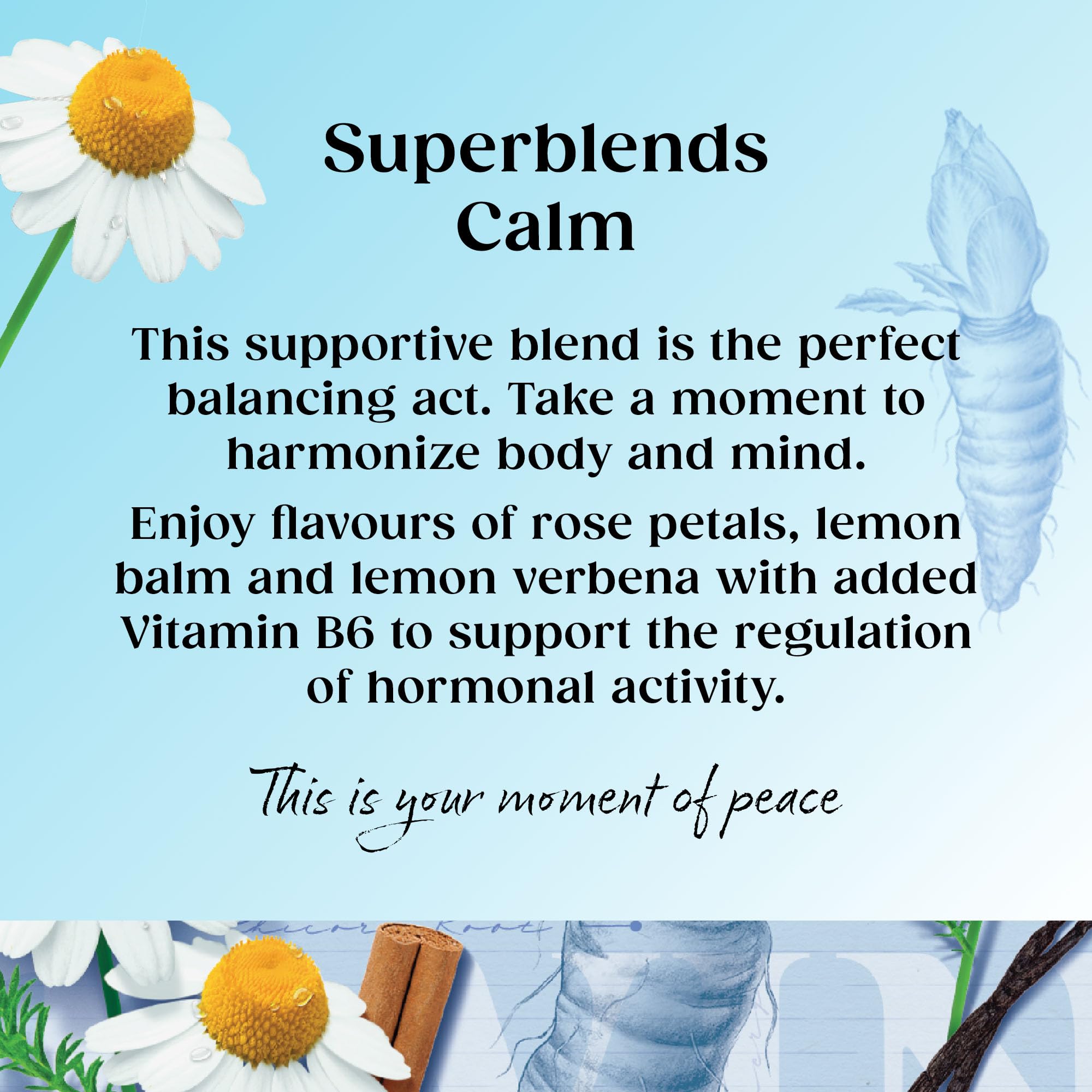 Twinings Superblends Calm Tea - Spiced Camomile, Vanilla & Roasted Chicory | 20 Count (Pack of 4)
