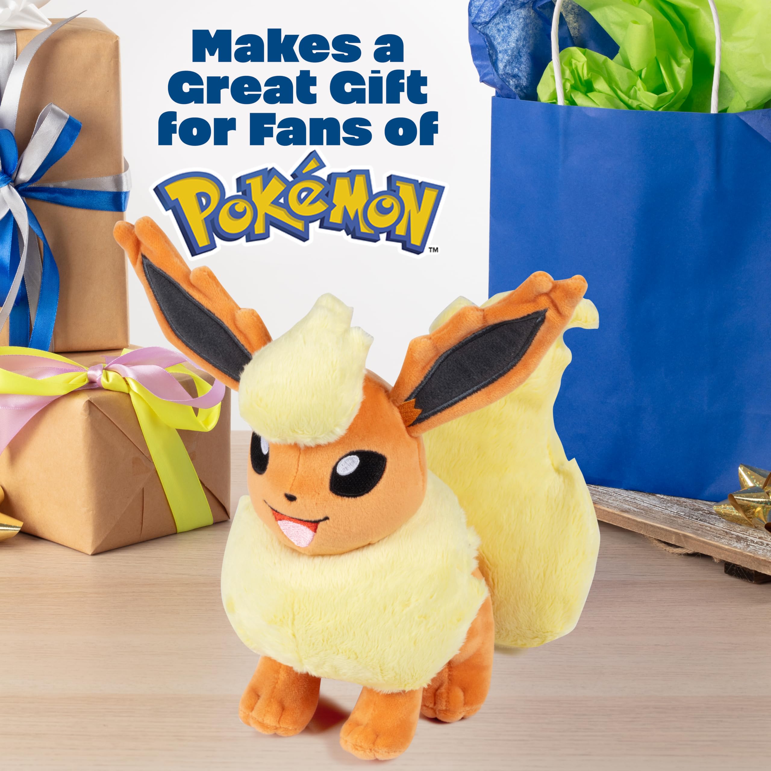 Pokémon Flareon Soft Doll - 8-Inch Plush | Classic Edition | Unisex Children 5