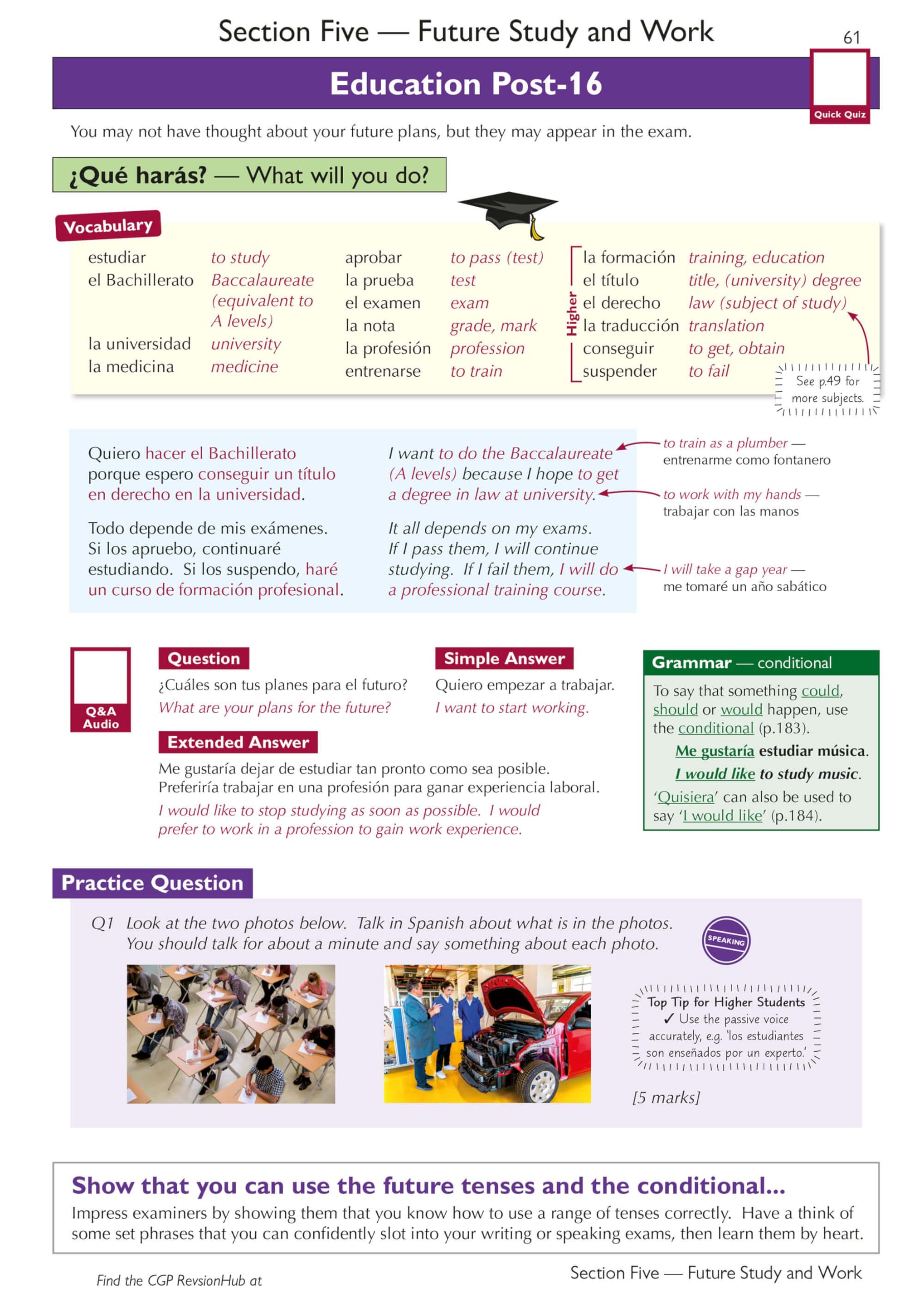 CGP Books New GCSE Spanish AQA Complete Revision & Practice - Ages 14-16 | Paperback | 248 Pages 2
