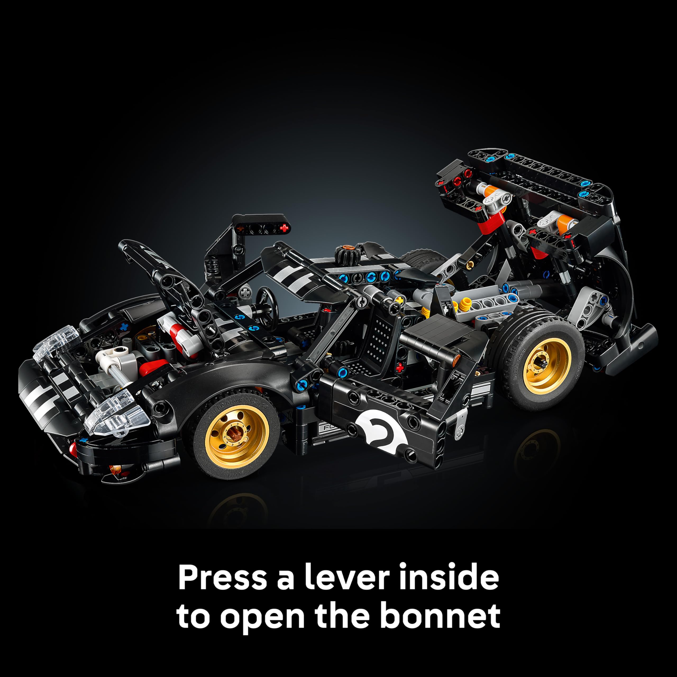 LEGO Technic 1966 Ford GT40 MKII Race Car Building Set | Model 42223 | Ages 18+ 3