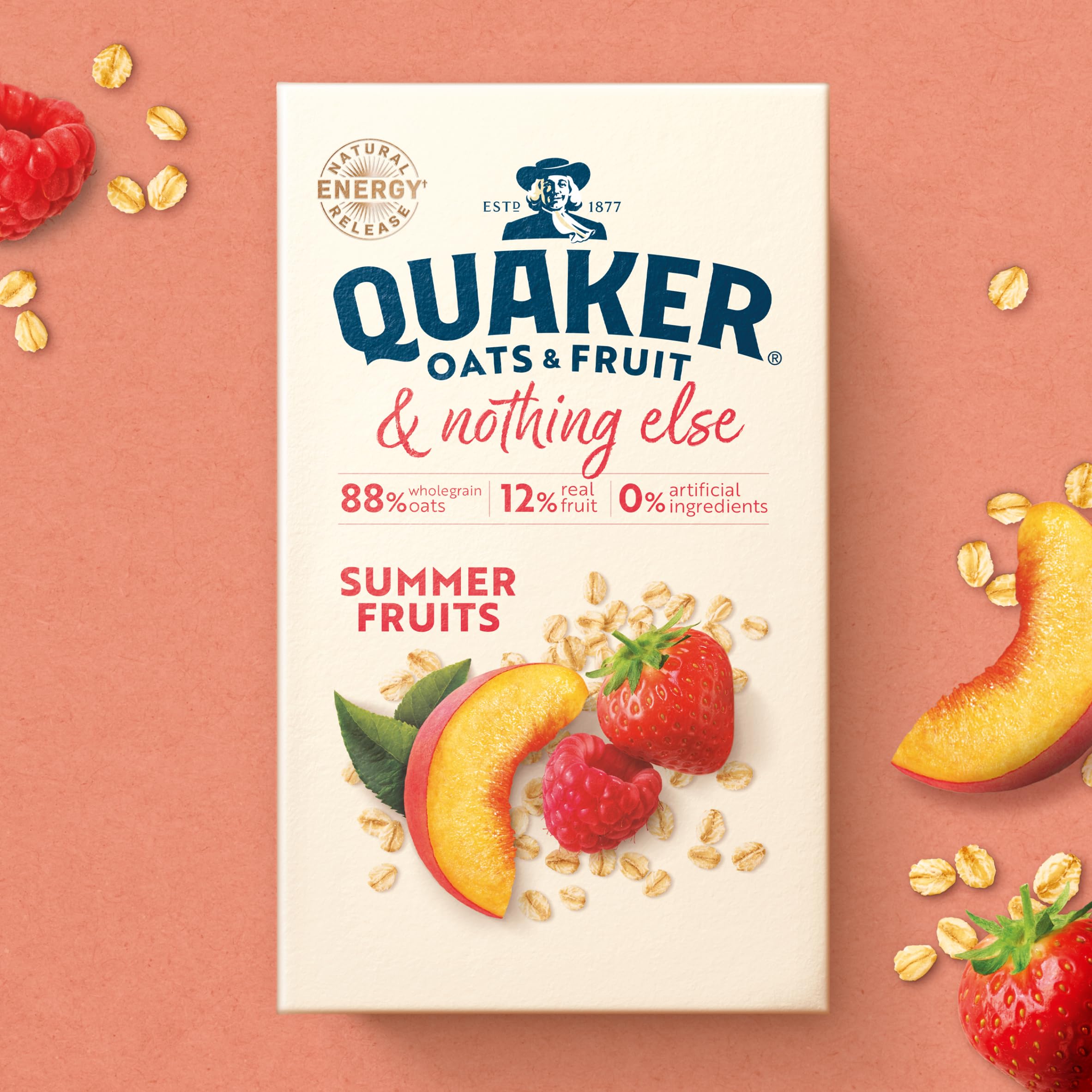 Quaker Oats & Fruit with Summer Fruits Porridge Sachets - 8 Sachets | 264g 6