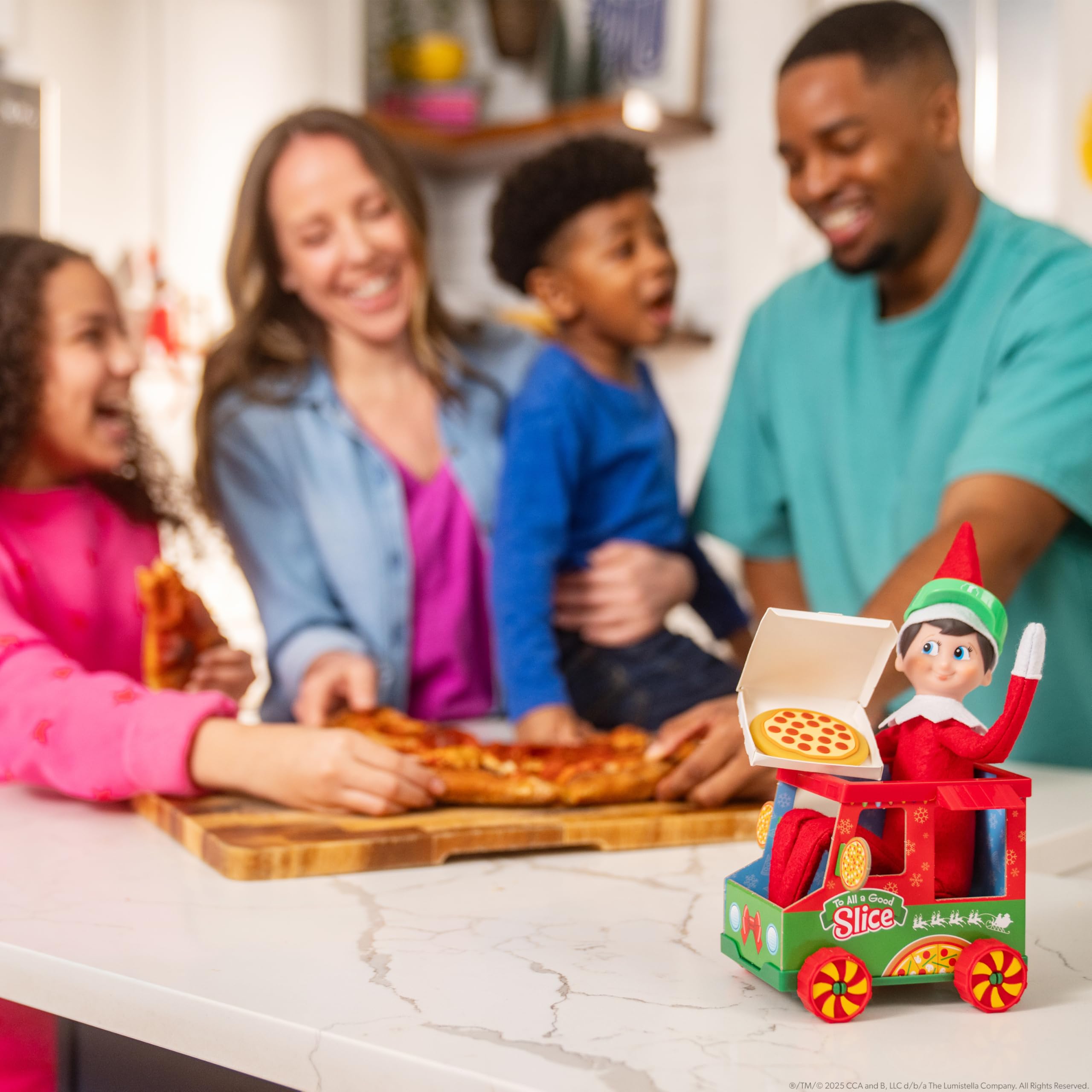 The Elf on the Shelf Polar Props Polar Pizza Truck - Holiday Playset for 3 Years and Up 4
