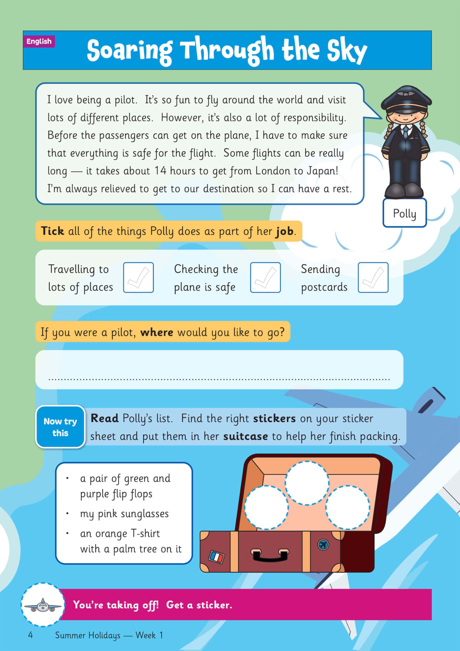 CGP Summer Holidays Activity Workbook - Year 2 to Year 3 Transition | Paperback | English 4