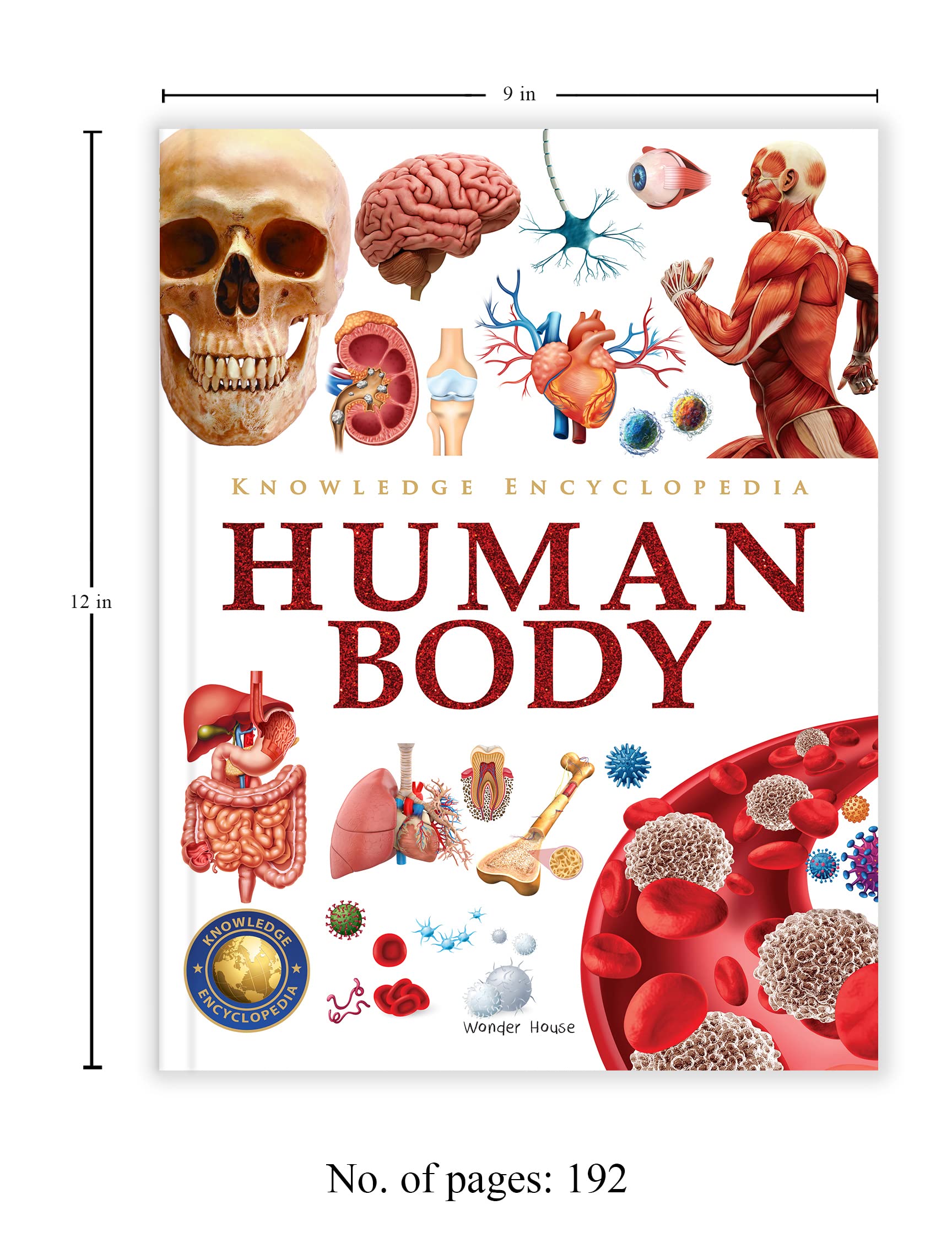 Wonder House Books Knowledge Encyclopedia Human Body - Hardcover, 1080 Pages, Ages 3-4 3