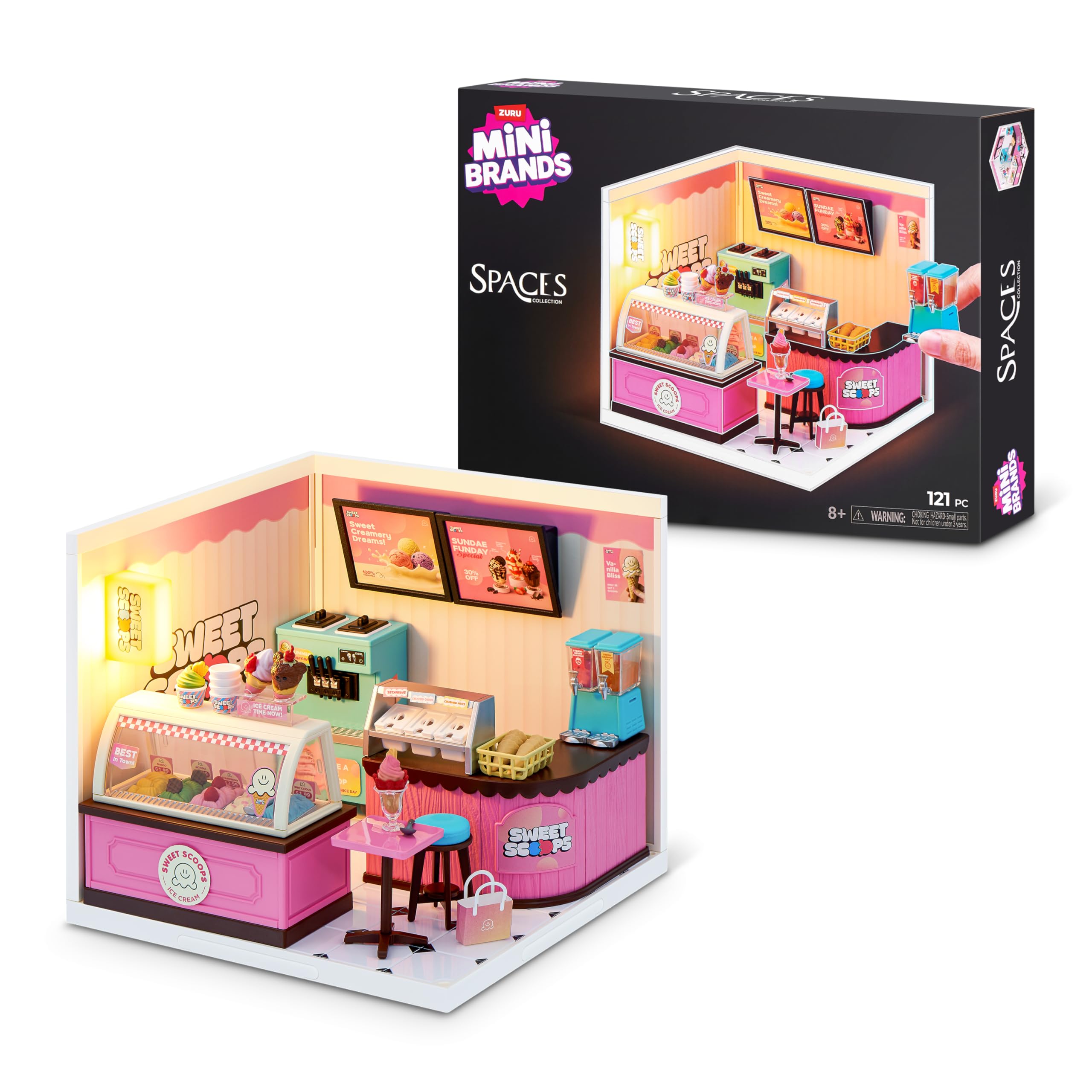 Mini Brands Sweet Scoop Mini Spaces - Build Your Own Diorama | Plastic Construction 1