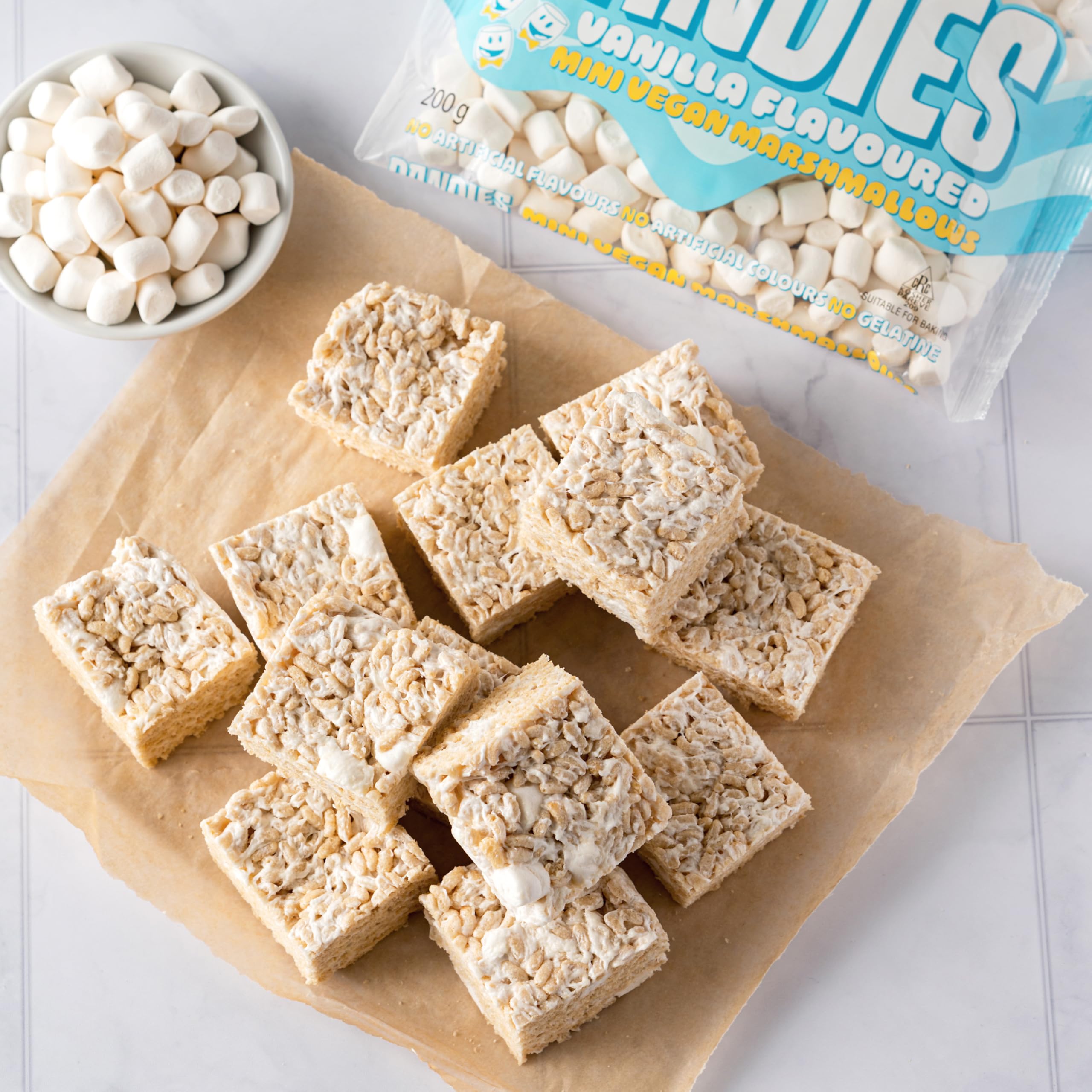 Dandies Mini Vegan Marshmallows - Vanilla Flavoured | 200g | Gluten-Free 4