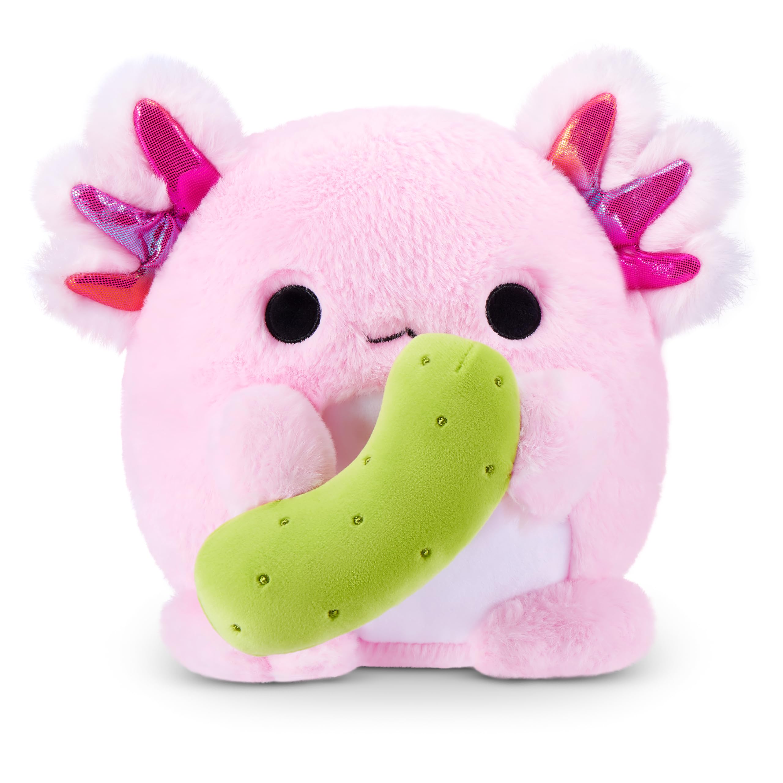 Snackles Core Series 2 Axolotl with Pickle Soft Doll - 8-inch | Polyester | Unisex Children 1