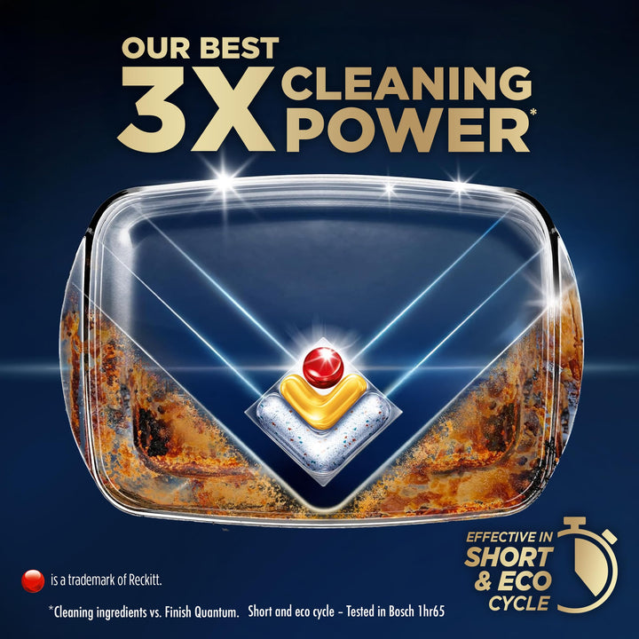 Finish Ultimate Plus Infinity Shine Dishwasher Tablets - Lemon Scent, 1.47 kg