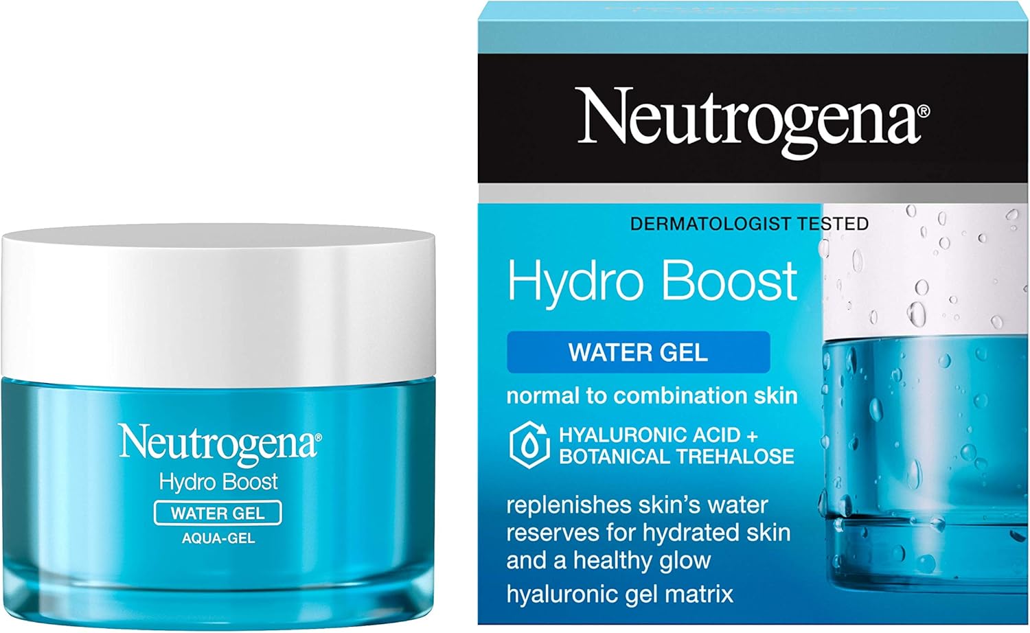Neutrogena Hydro Boost Water Gel Moisturiser with Hyaluronic Acid & Trehalose (50 ml) 1
