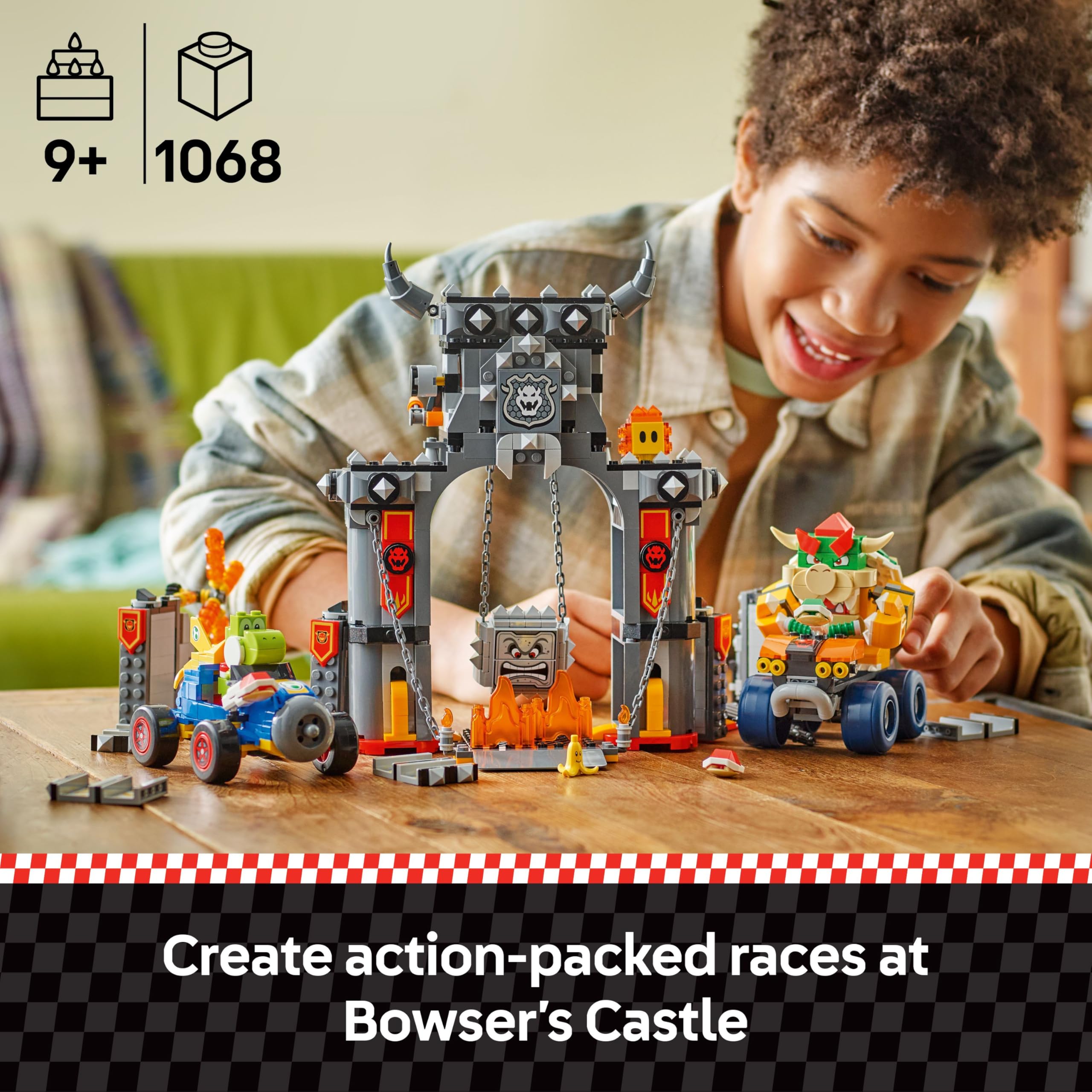 LEGO Super Mario: Mario Kart – Bowser's Castle Interactive Building Set | Ages 9+ 2