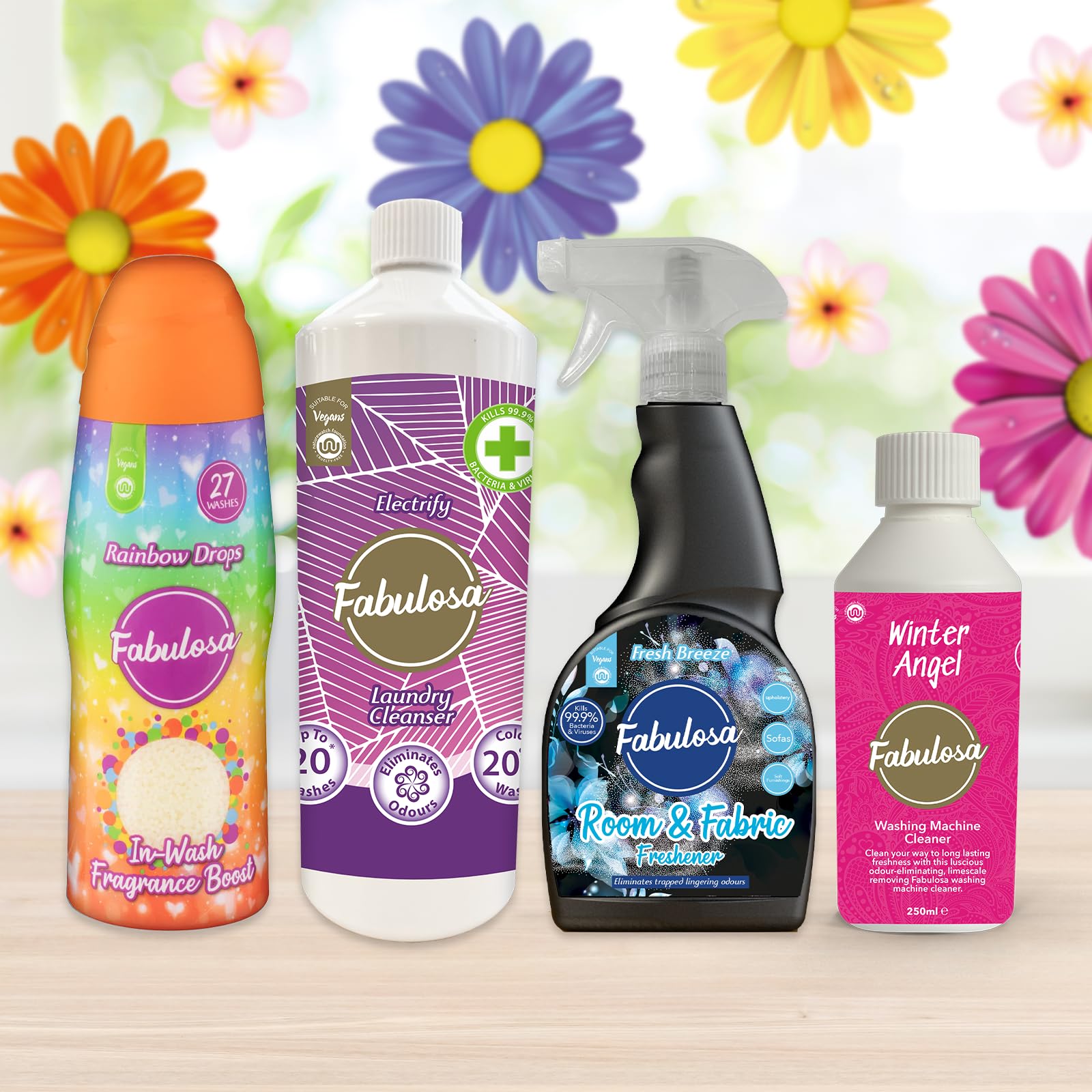 Fabulosa In-Wash Laundry Fragrance Boost Beads - Fresh Breeze Scent | 3 x 400g Pack 4