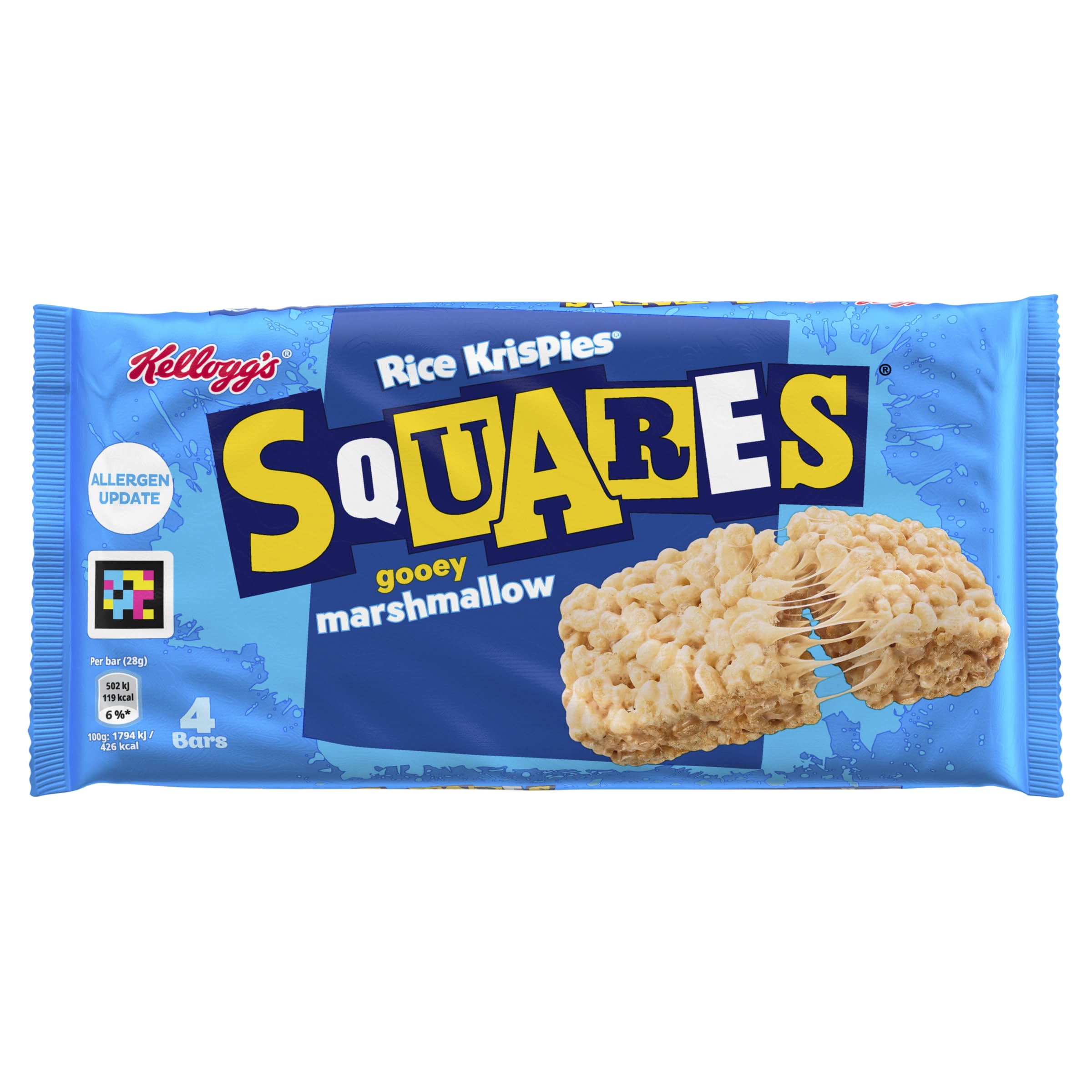 Rice Krispies Squares Marshmallow Cereal Bars - 4 x 28g 1