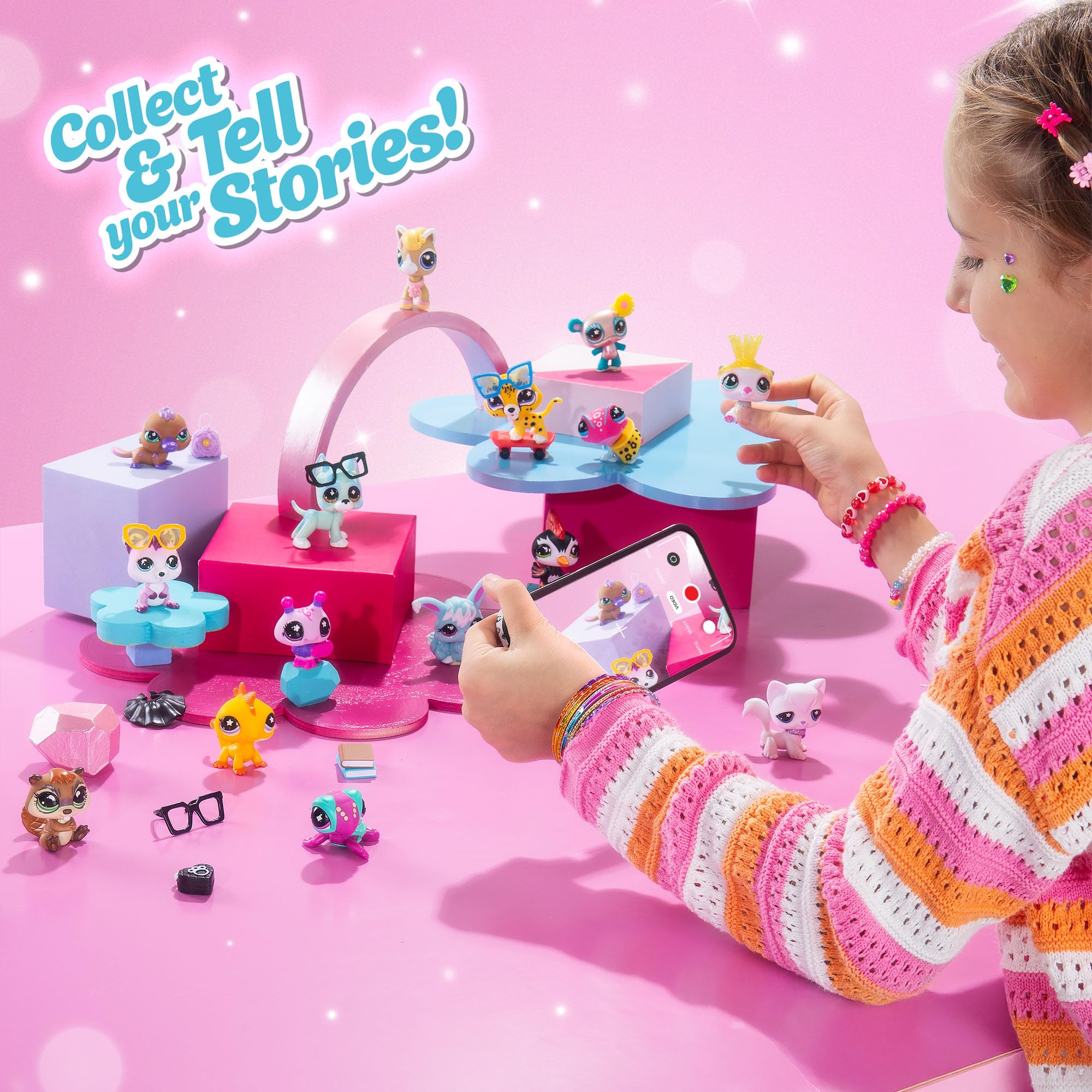 Littlest Pet Shop Glam Llama - Series 5 Bobblehead Pet with 9 Accessories | Ages 4+ 6
