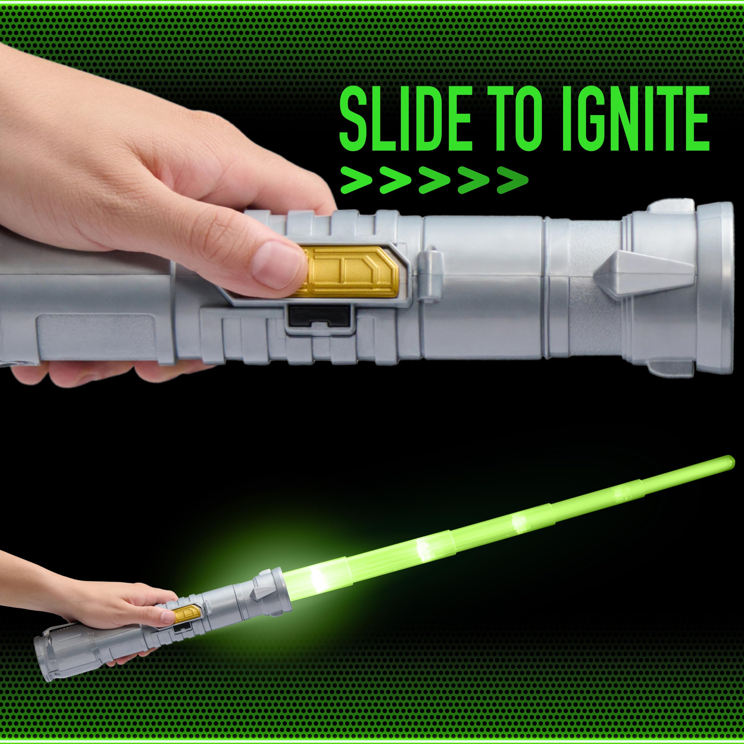 Power Saber Green Auto Extending LED Energy Blade | Motion SFX | Extends to 35''/90cm 6