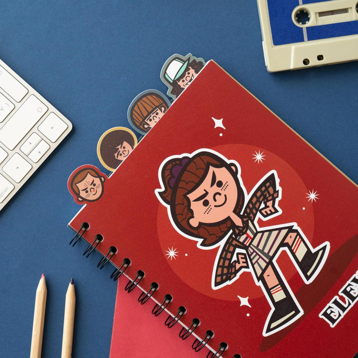 Grupo Erik A5 Project Notebook With 4 Dividers - Stranger Things | A5 Notebook (Notebook, Official Licensed Product)