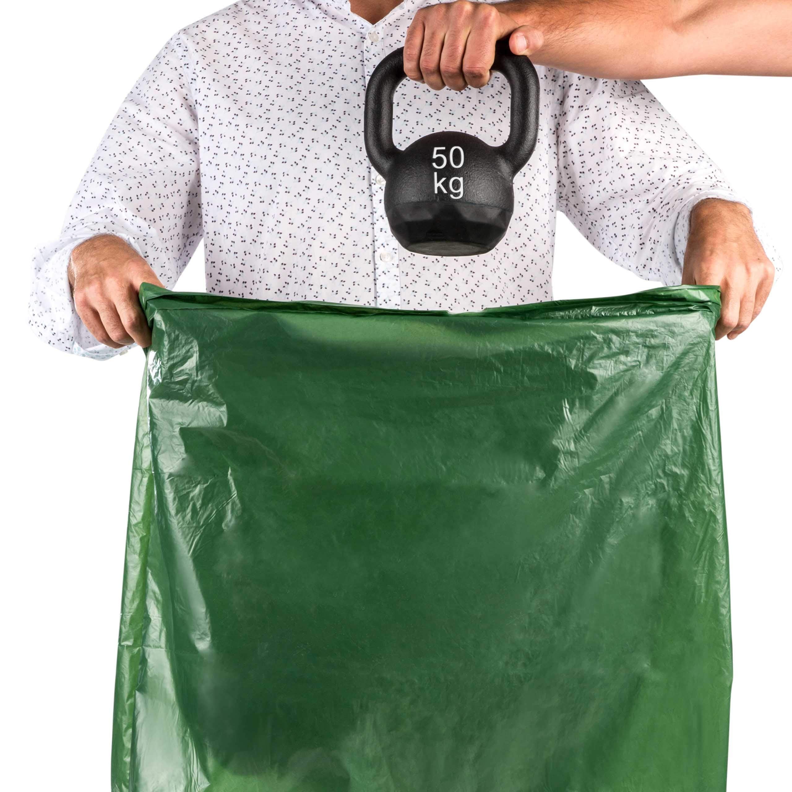 Relevo 100L Large Bin Bags - 10 Count | 100% Recycled Plastic | Drawstring Closure 5