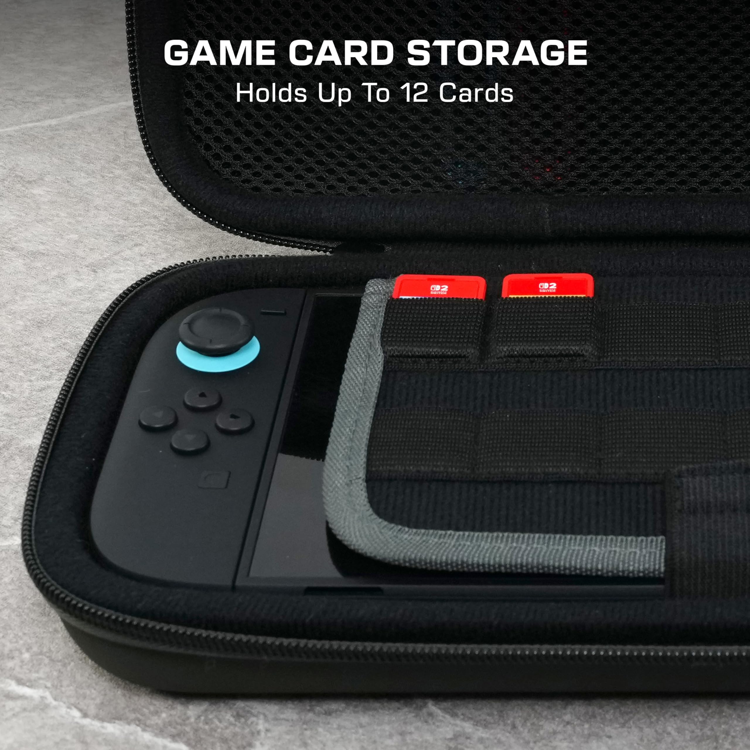 Turtle Beach PlayTrek Charcoal Travel Case for Nintendo Switch 2, Switch, & OLED Model 3