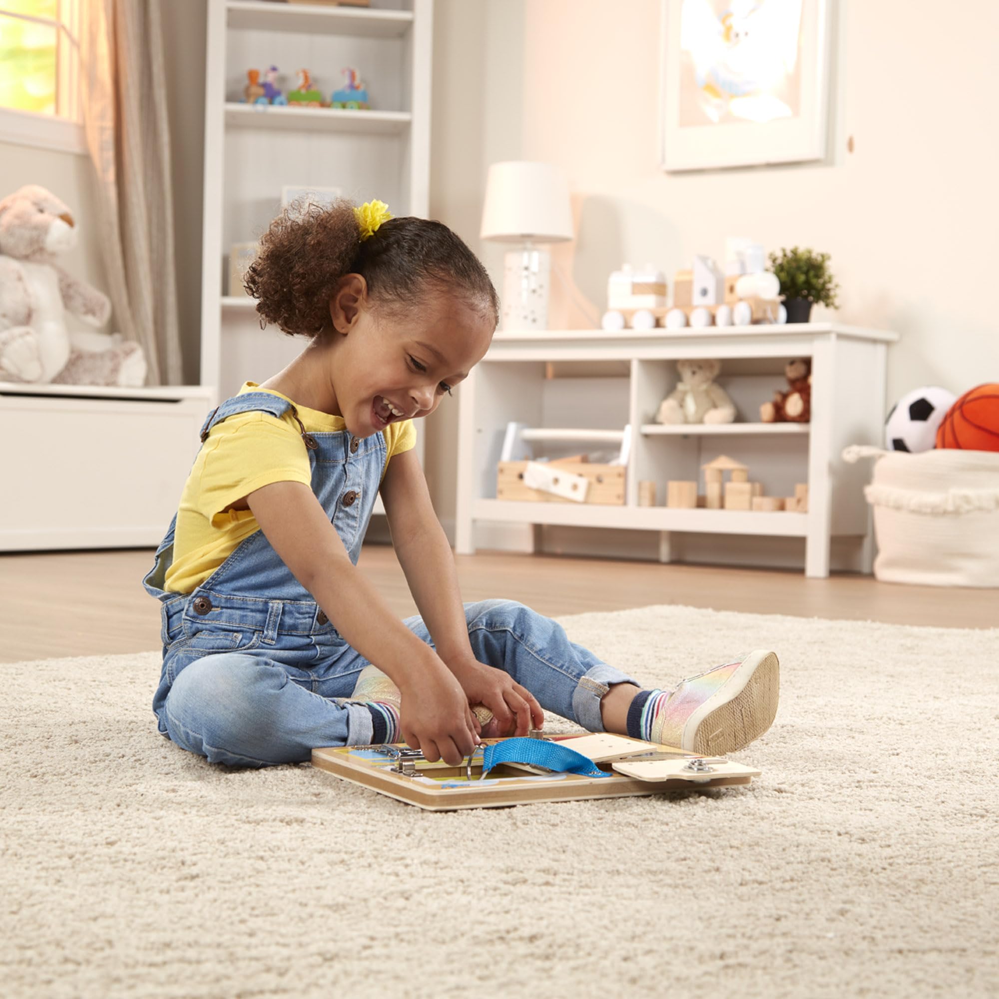 Melissa & Doug Locks & Latches Board - Educational Wooden Toy for Ages 3+ 8