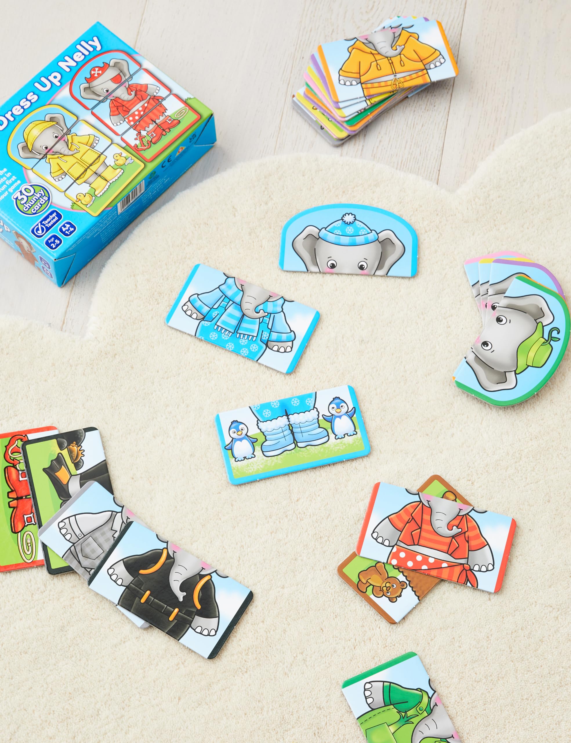 Orchard Toys Dress Up Nelly Matching Card Game - Ages 2-5 | 1-4 Players | Colour & Memory Learning 2