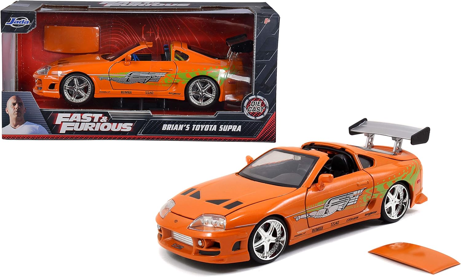 Jada Fast & Furious - Brian's 1995 Toyota Supra 1:24 Die-Cast Replica 11