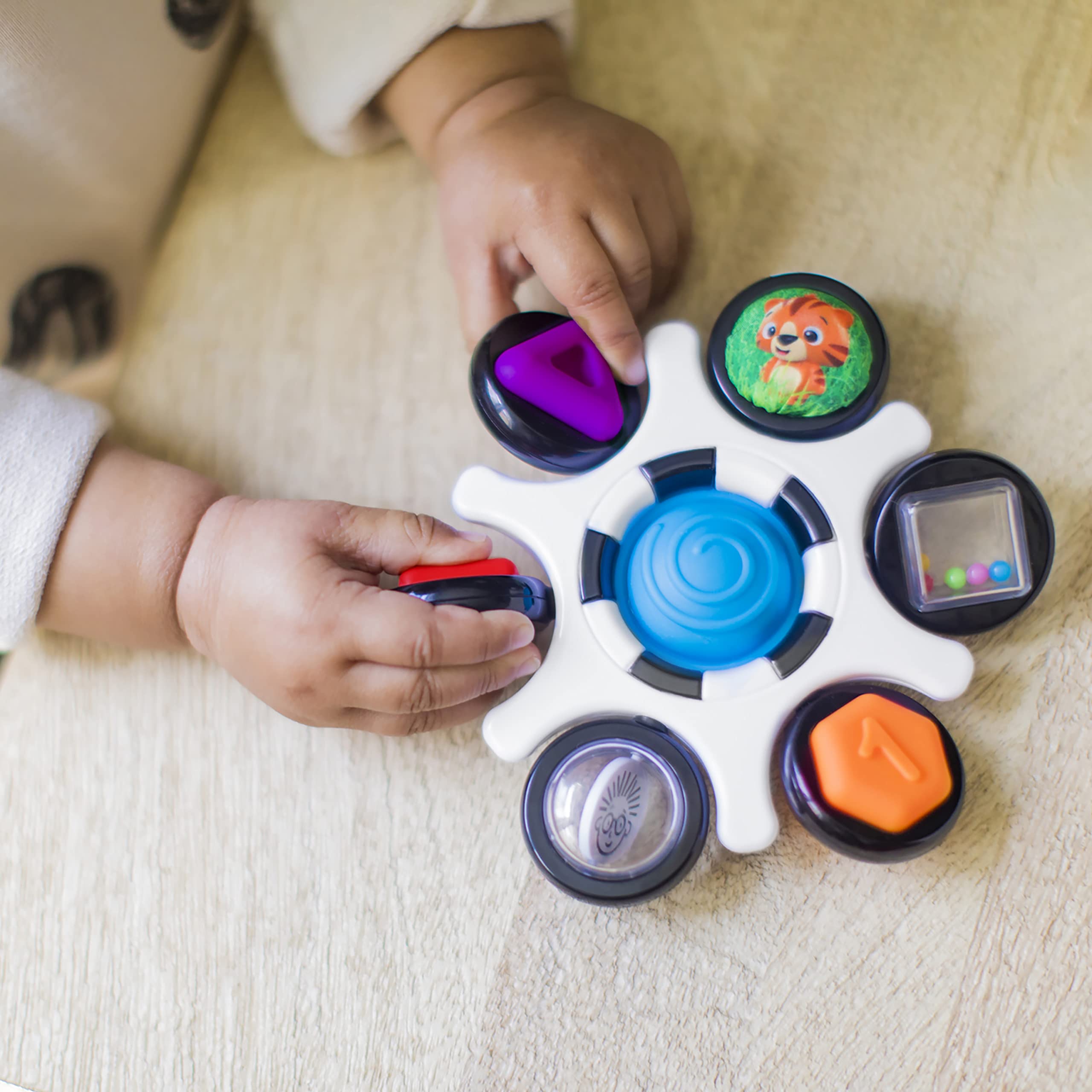 Baby Einstein Curiosity Clutch Fidget Sensory Toy and Pop It Rattle | Ages 3 Months+ 9