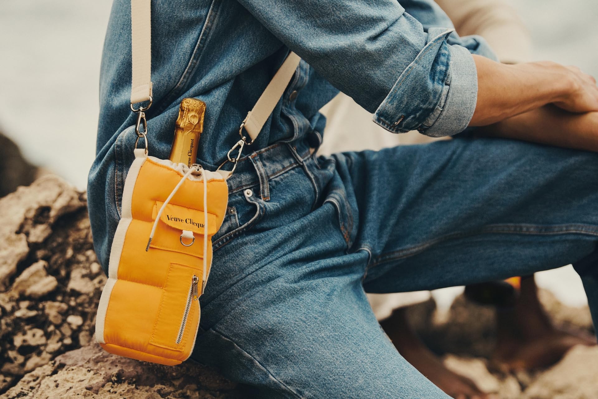 Veuve Clicquot - Yellow Label Brut Champagne with Puffy Bottle Holder (75cl) 8