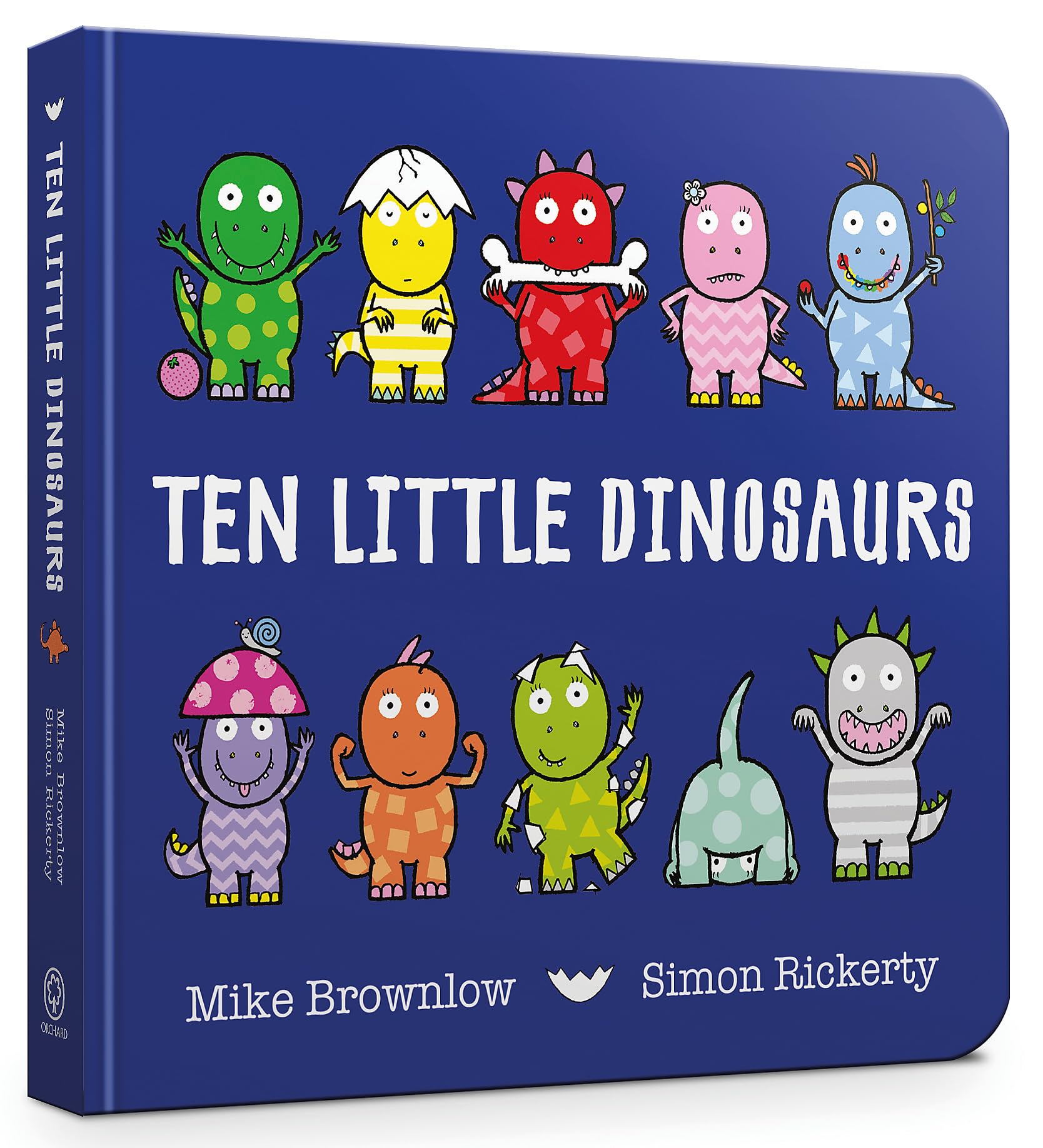 Orchard Books Ten Little Dinosaurs Board Book | Ages 1-3 | Mike Brownlow 1