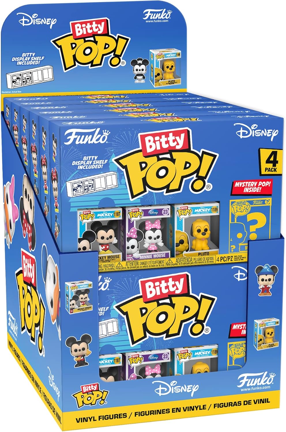 Funko Disney Bitty POP! Minnie Mouse, Daisy Duck, Donald Duck & Mystery Figure Collectible Set (71320)