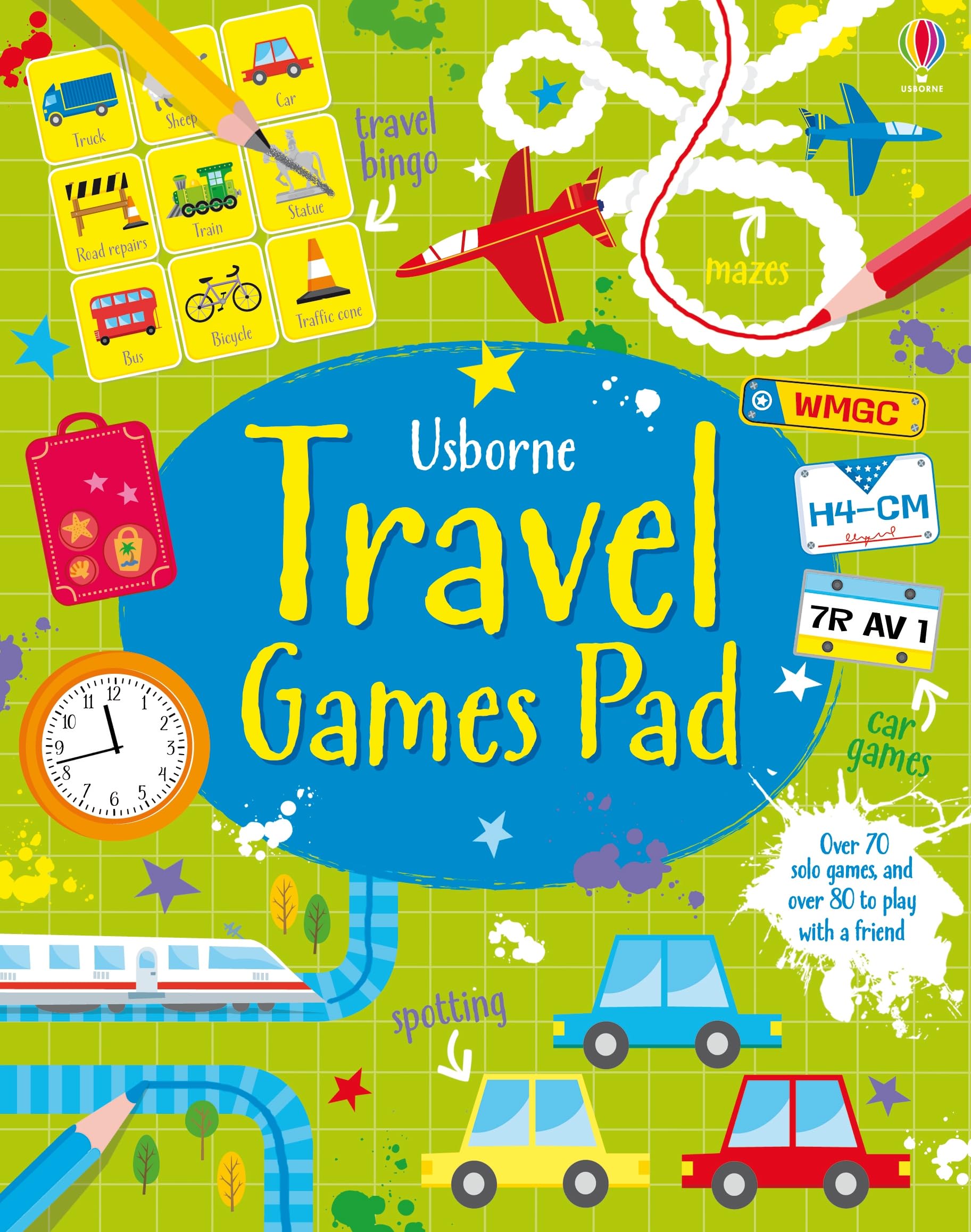 Usborne Travel Games Pad - Tear-off Activity Sheets for Ages 6-9 | 200 Pages 1