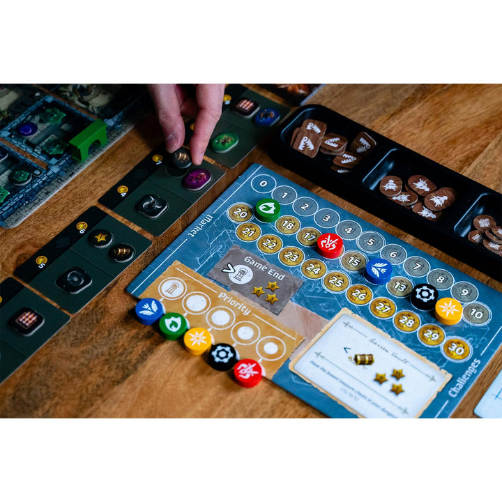 Thunderworks Games Stonespine Architects Card-Drafting Board Game