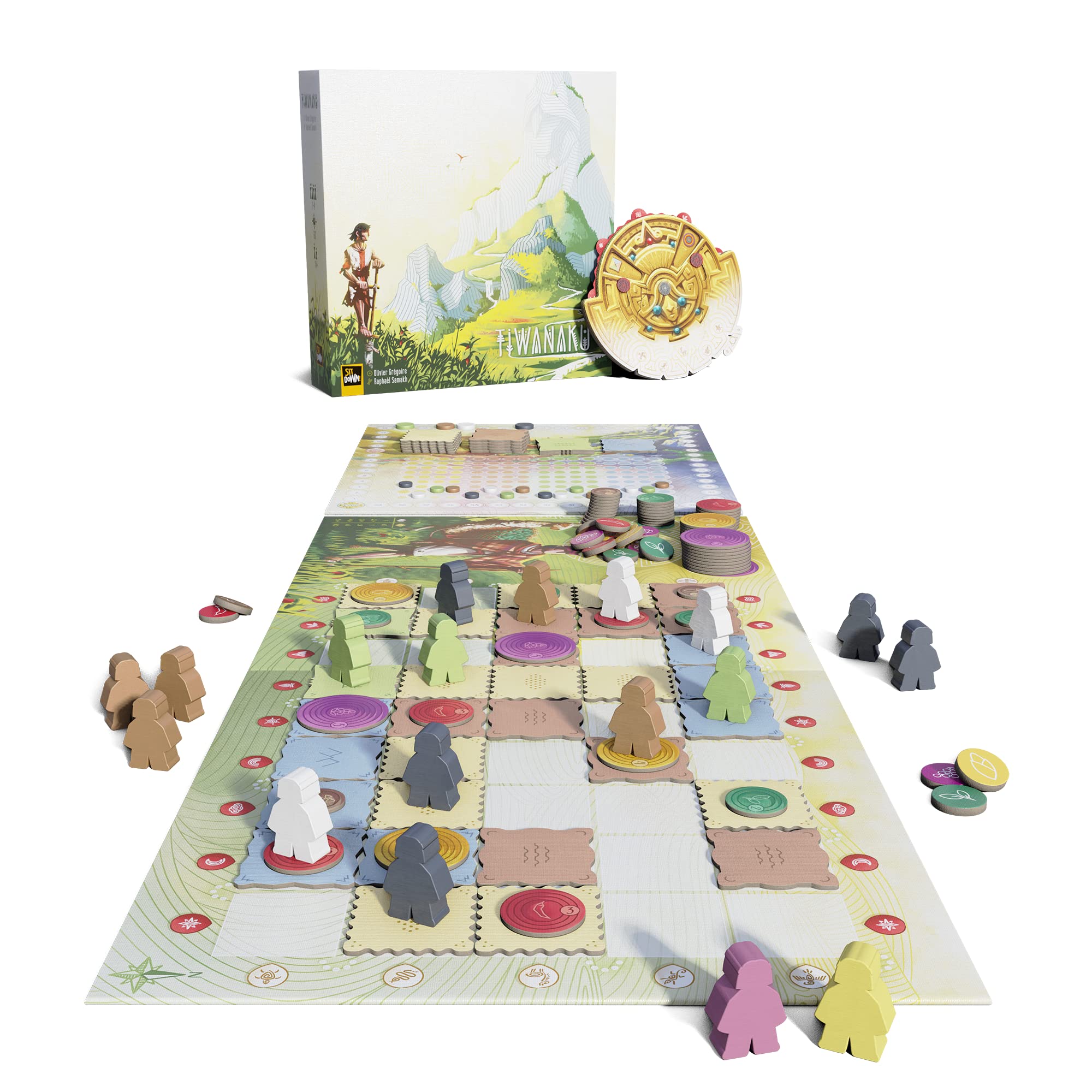 SitDown Tiwanaku Strategy Game - Cooperative, 1-4 Players, Ages 14+ 2