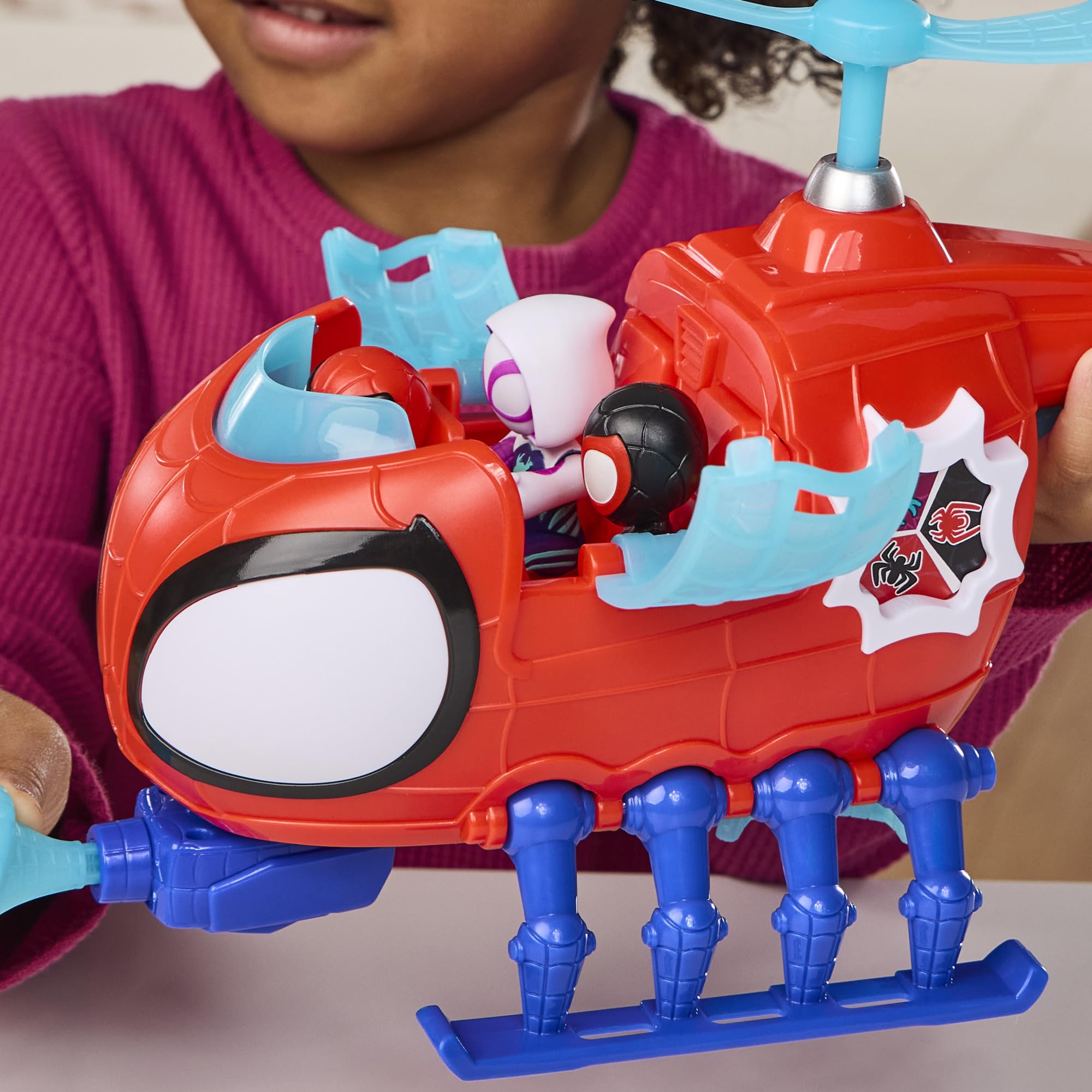 SPIDEY AND HIS AMAZING FRIENDS Team Spidey Copter with 7.6-cm Spidey Figure | Plastic | Ages 3+ 8