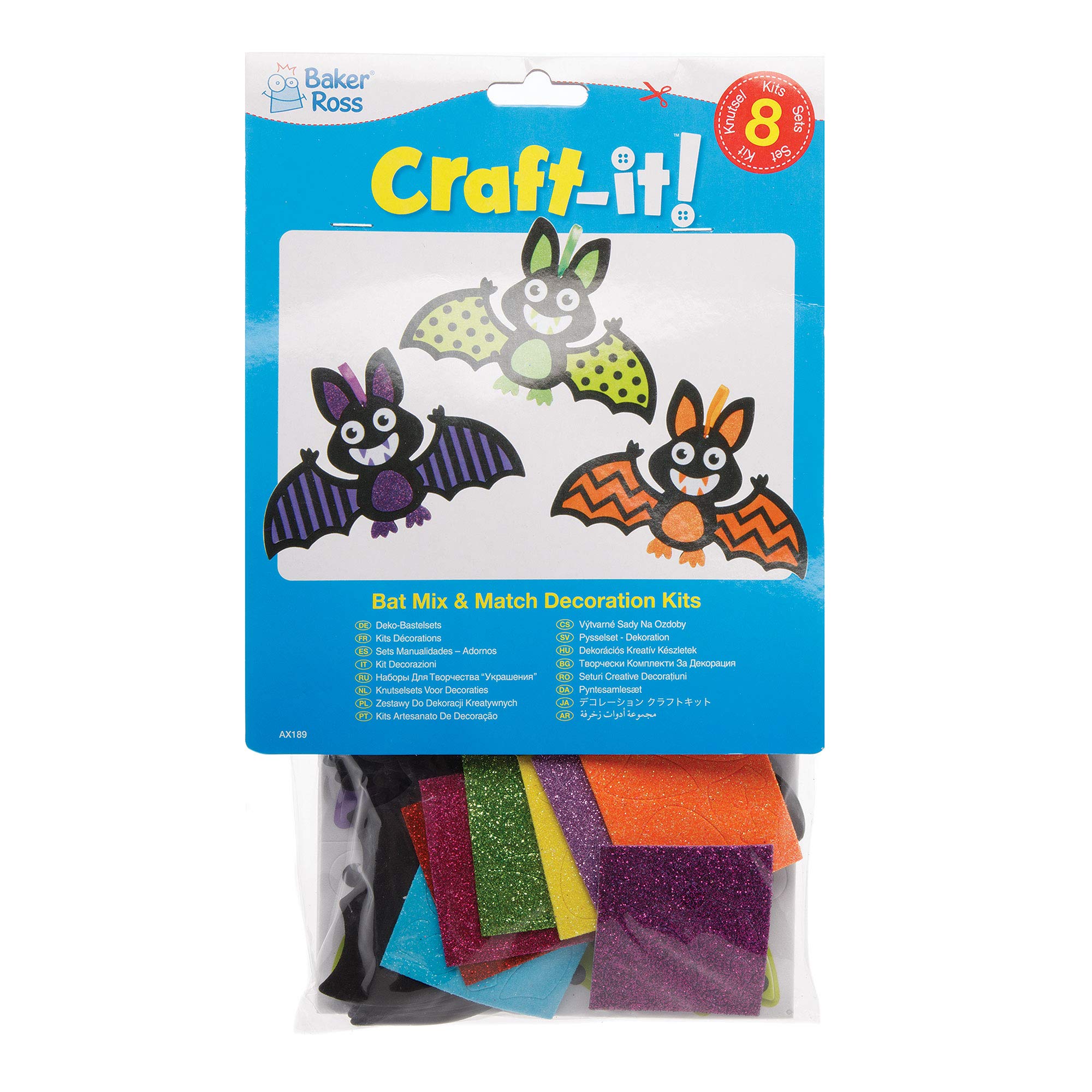 Baker Ross Bat Mix and Match Halloween Decoration Kits - Pack of 8 5