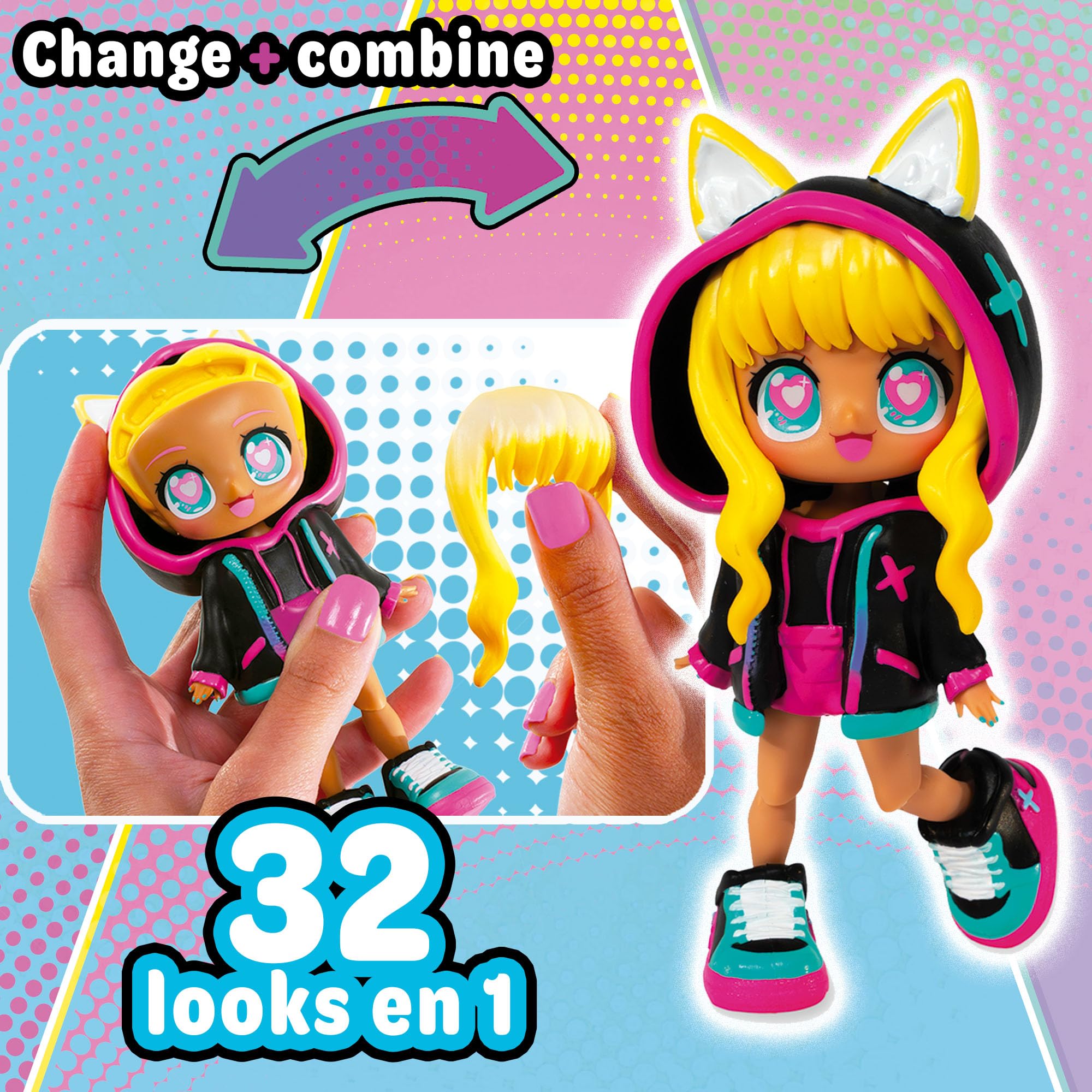 Animakii Fashion Dolls - Customisable Magical Girl & School Girl Style 5" 5