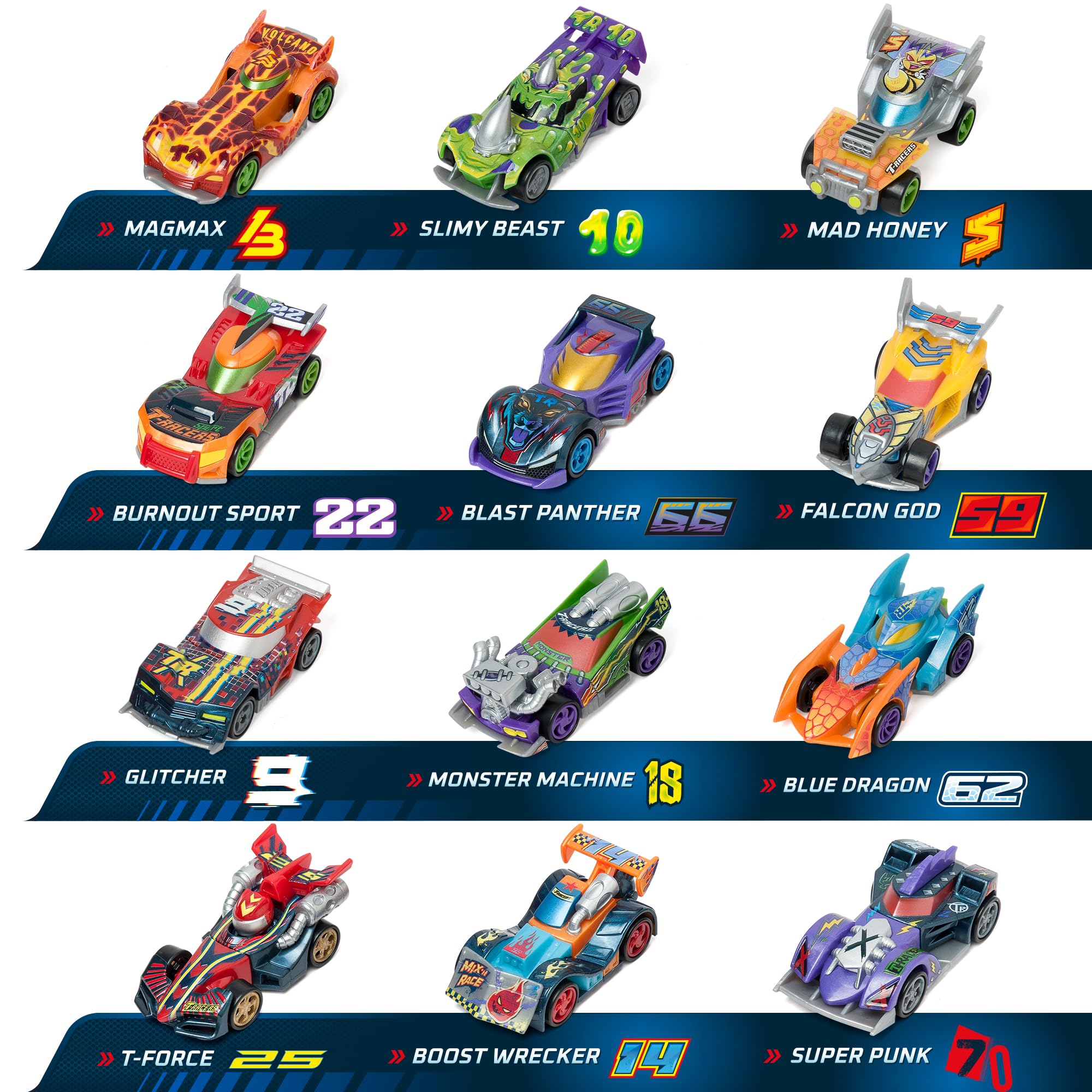 T-RACERS Mix ´N Race 3 Pack – Collectible Interchangeable Cars for Kids 3 Years and Up 11