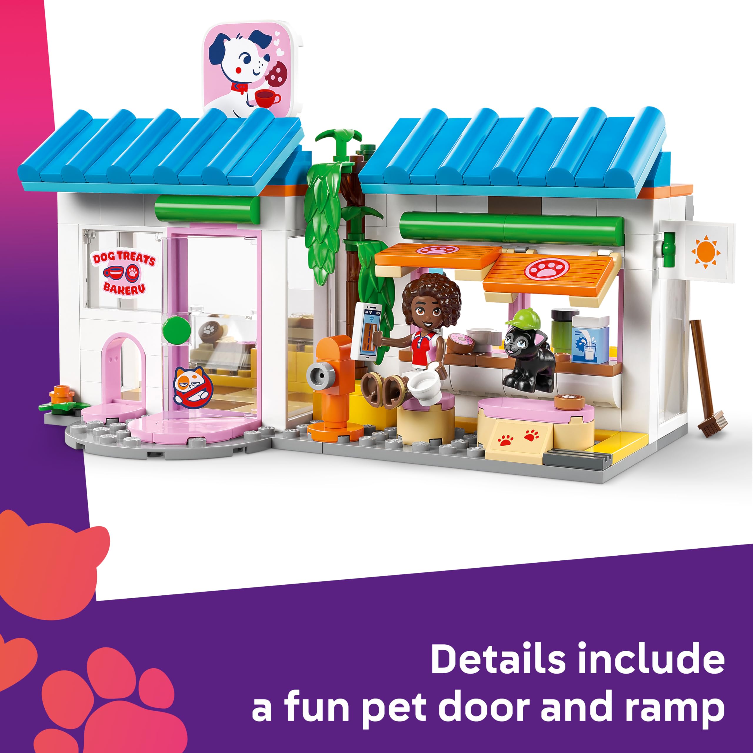 LEGO Friends Dog Treats Bakery Set 42677 | 2 Mini Dolls, 4 Animal Figures | Ages 6+ 3