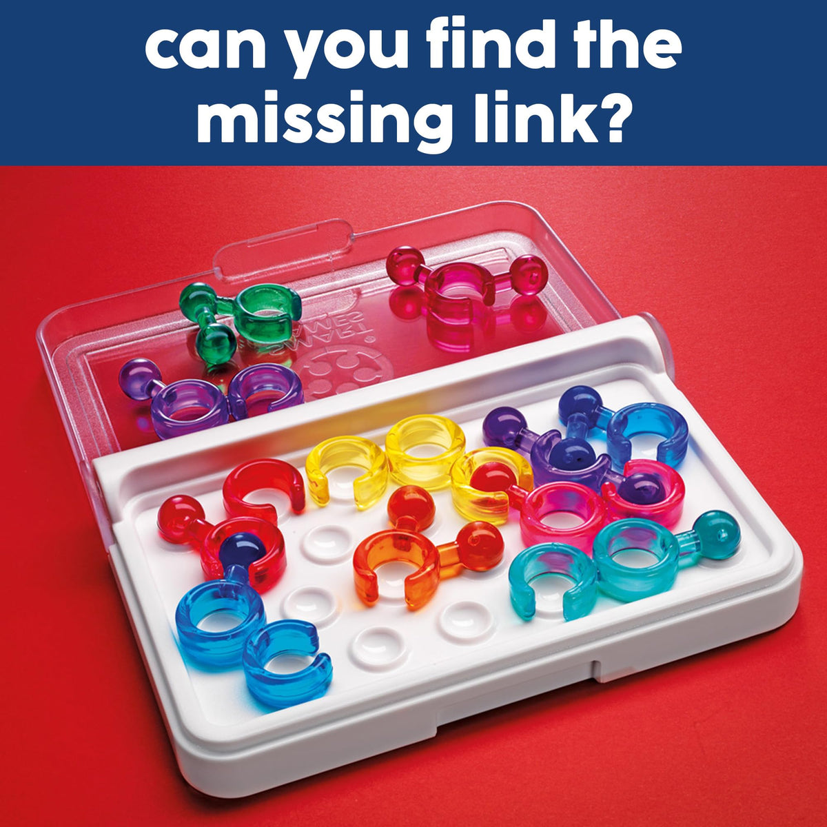 SmartGames IQ Link Brain Teaser - 120 Challenges