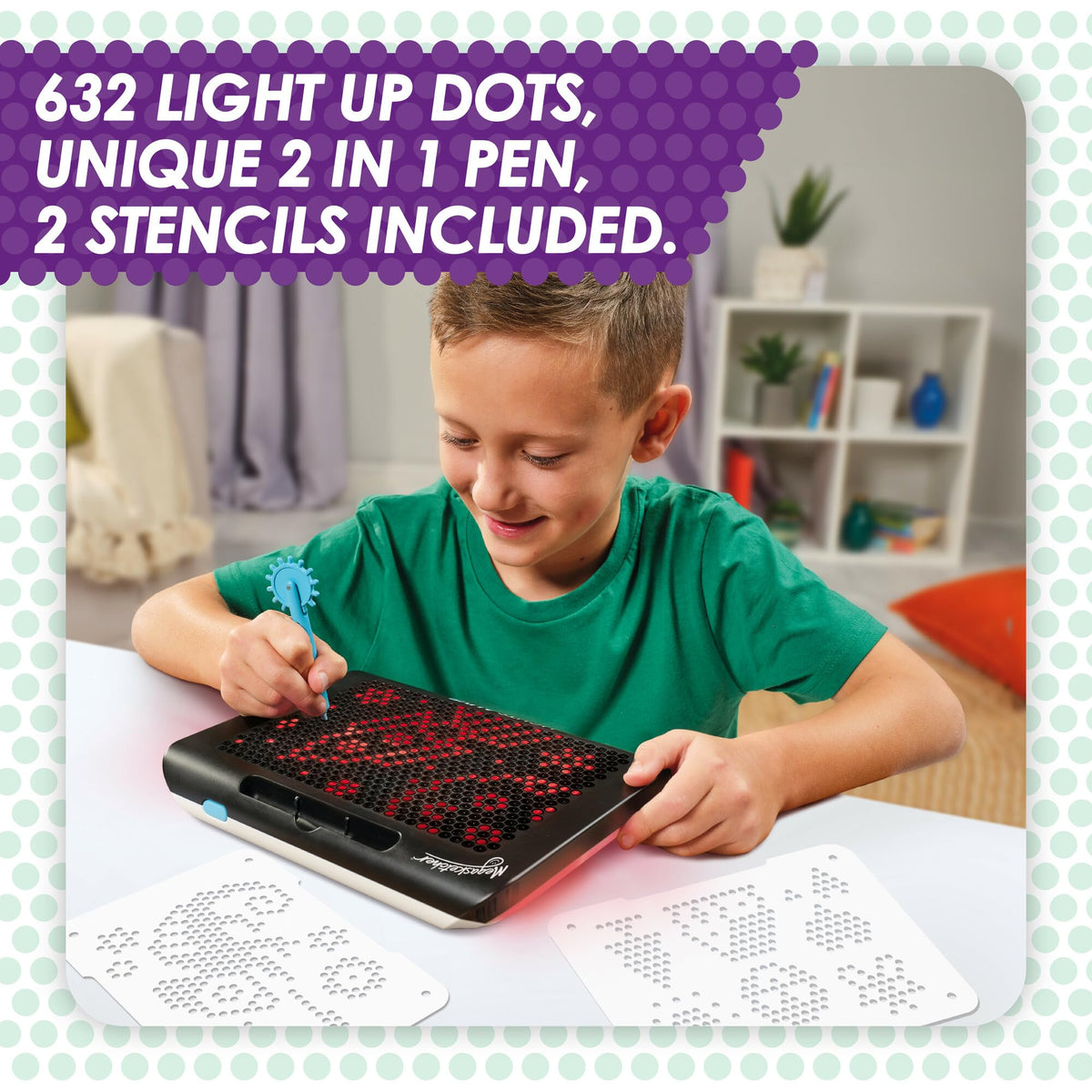 Megasketcher Lights Alive - Light Up Drawing Pad, 632 Dots, Ages 3+