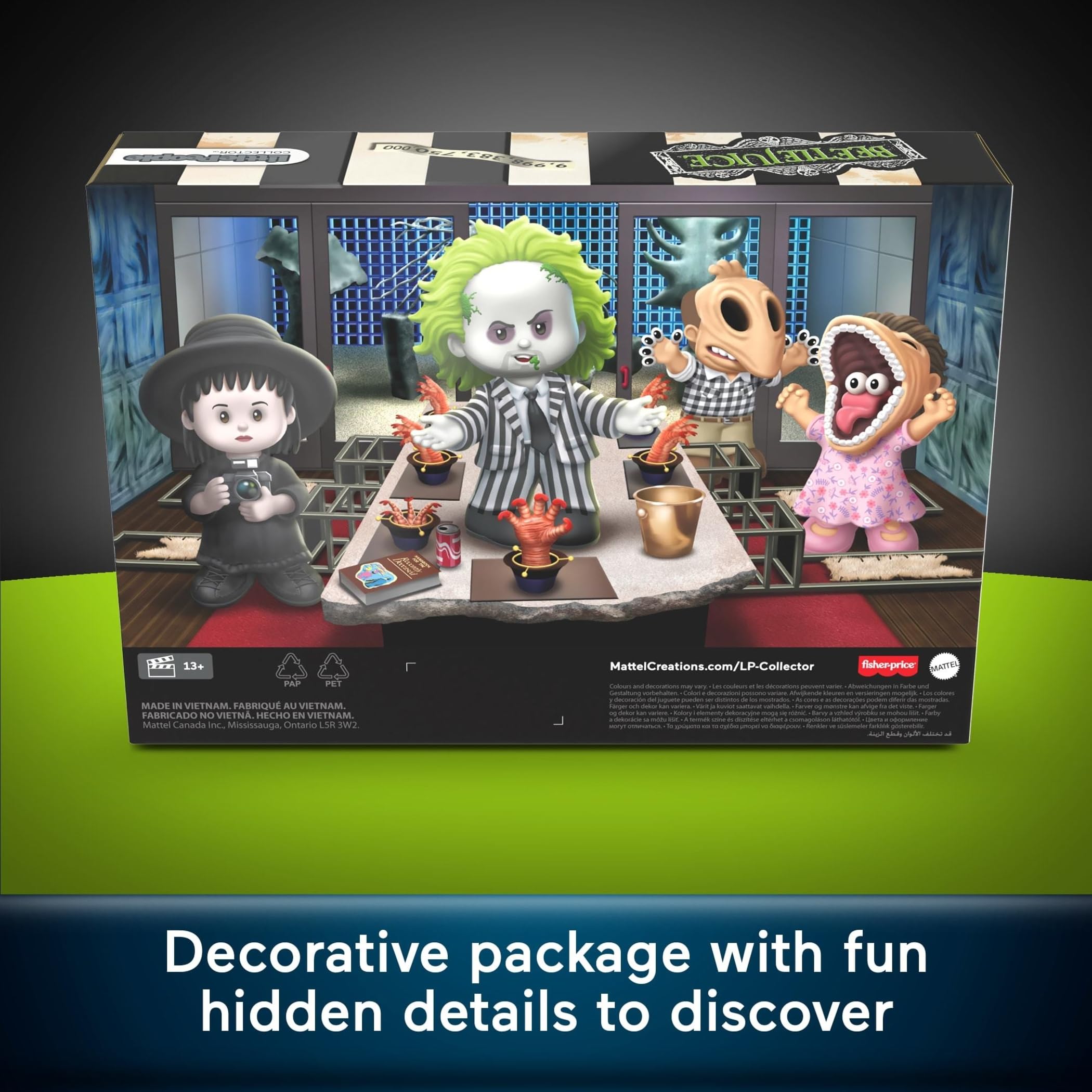 Little People Collector Beetlejuice Special Edition Set - 4 Figures | Movie Fan Collectible | Plastic 5