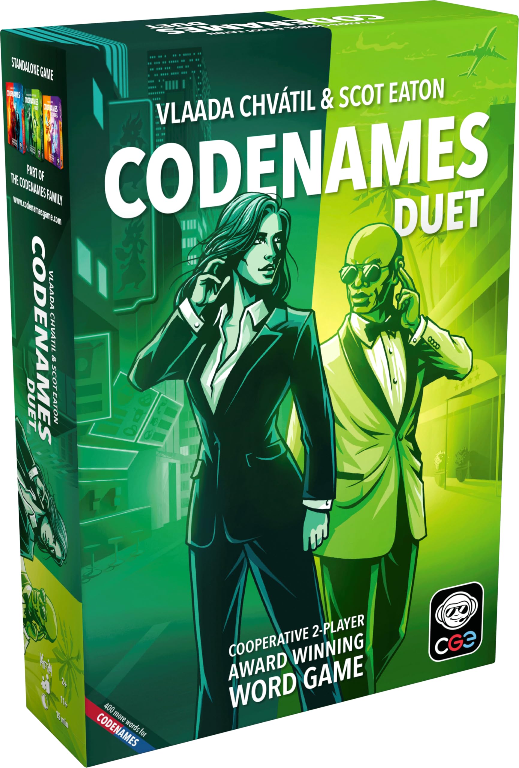 CGE Czech Games Edition Codenames Duet (2nd Edition) - Cooperative Word Game | 2 Players | Ages 11+ 1