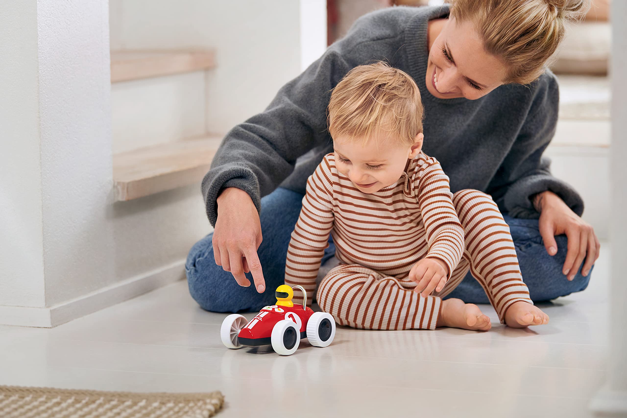 BRIO Push & Go Racer Toddler Toy - Multicoloured Wooden Infant Push-Along Car for Ages 12 Months and Up 5
