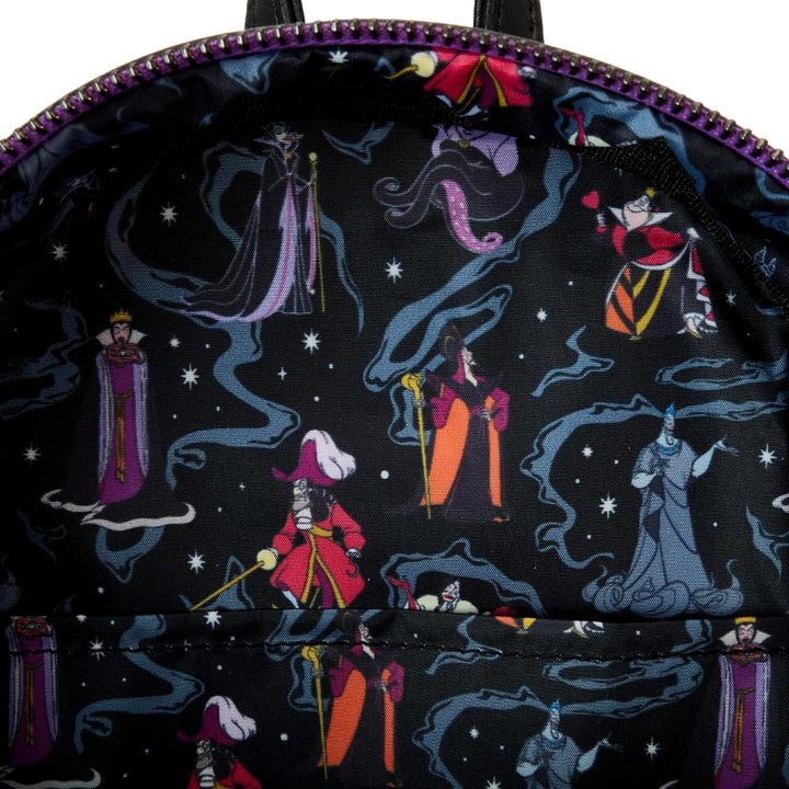 Loungefly Disney Villains Iridescent Mini Backpack (Style: Villains Collection)