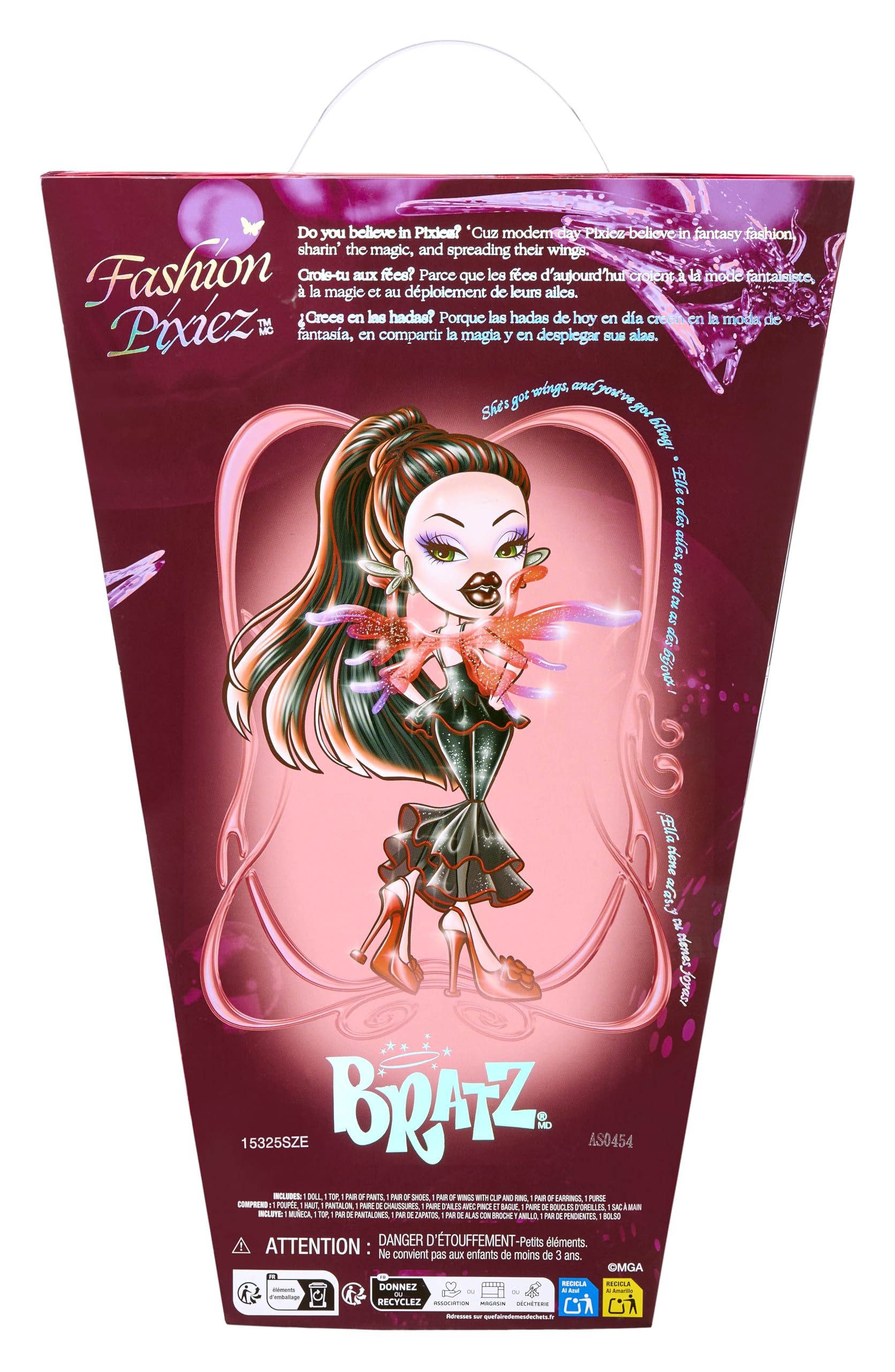 Bratz Fashion Pixiez Lina - Collectible Fantasy Doll with Transformable Wings and Fashion Accessories 7