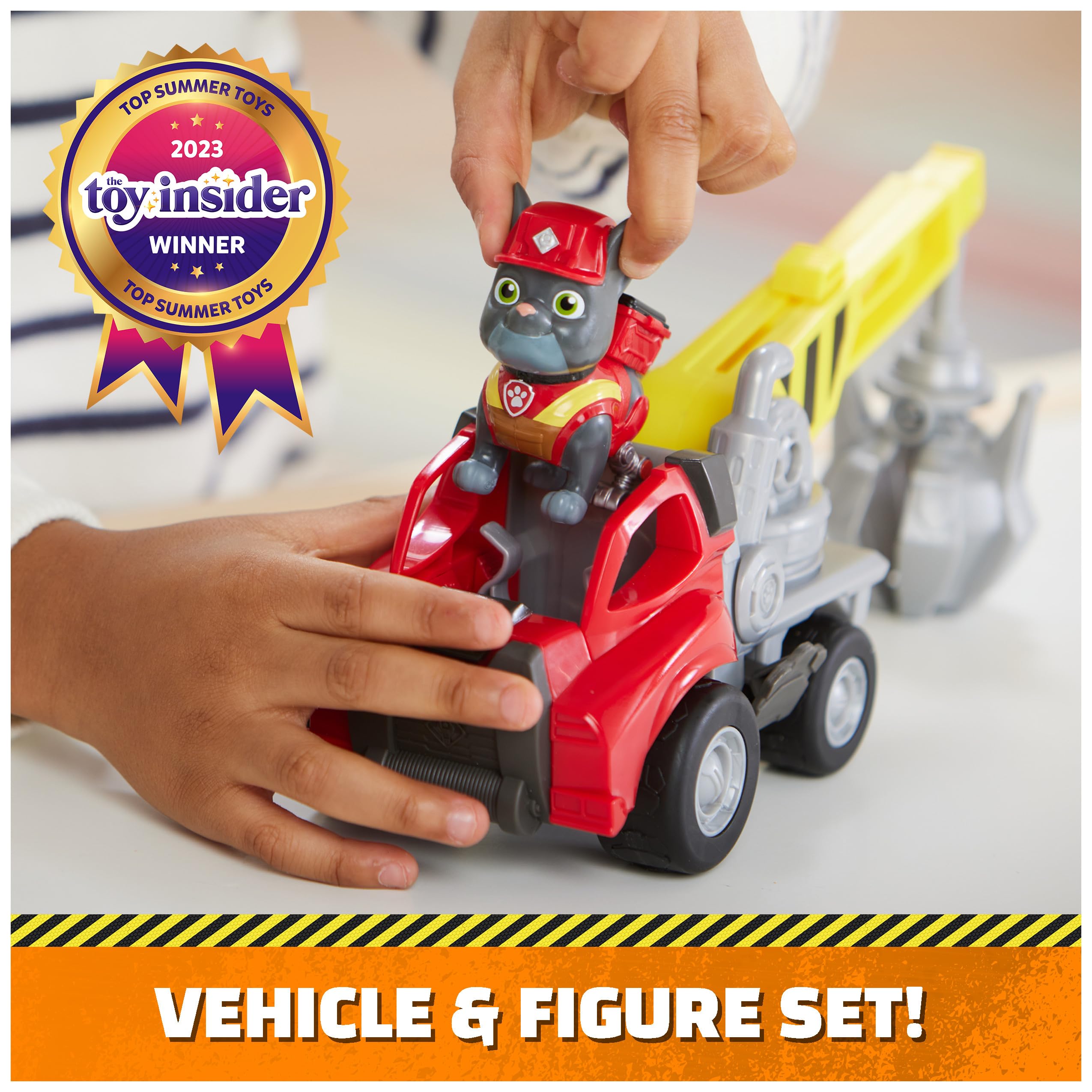 Rubble & Crew Charger’s Crane Grabber Toy Truck with Action Figure | Ages 3+ | Multicolor 3