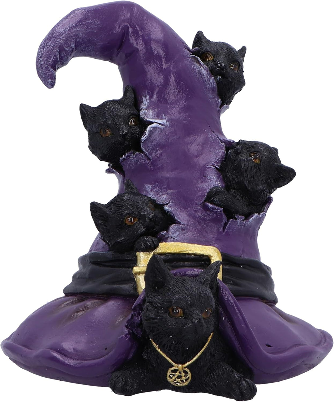 Nemesis Now Magical Mischief 14cm Resin Black Cat Figure - Witchcraft-Themed Ornament