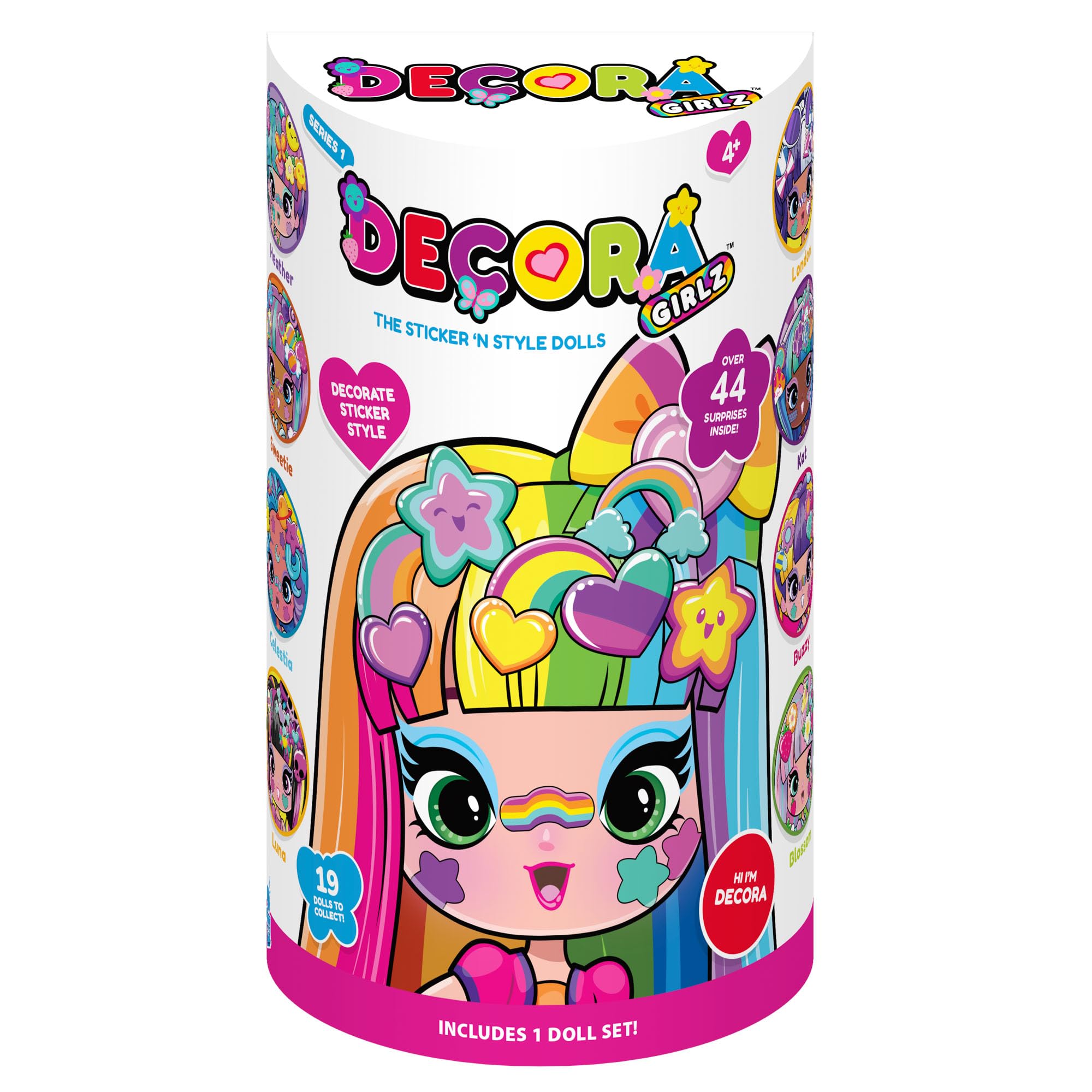 John Adams Decora Girlz 5" Sticker 'n' Style Fashion Doll - Collectible Vinyl Doll with 44 Accessories 13