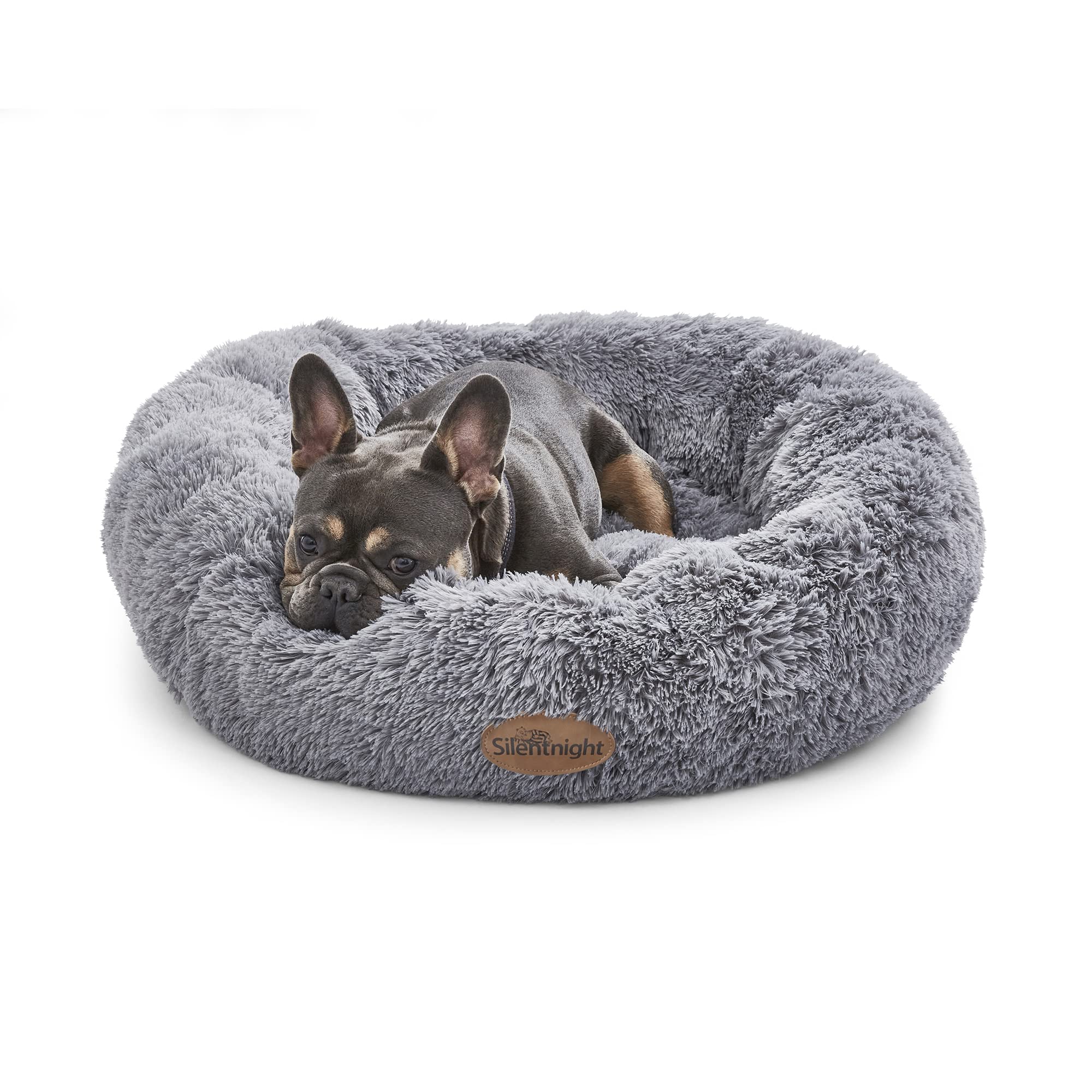 Silentnight Donut Calming Dog Bed - Grey, 70 x 20 cm | Anxiety Relief | Machine Washable 1